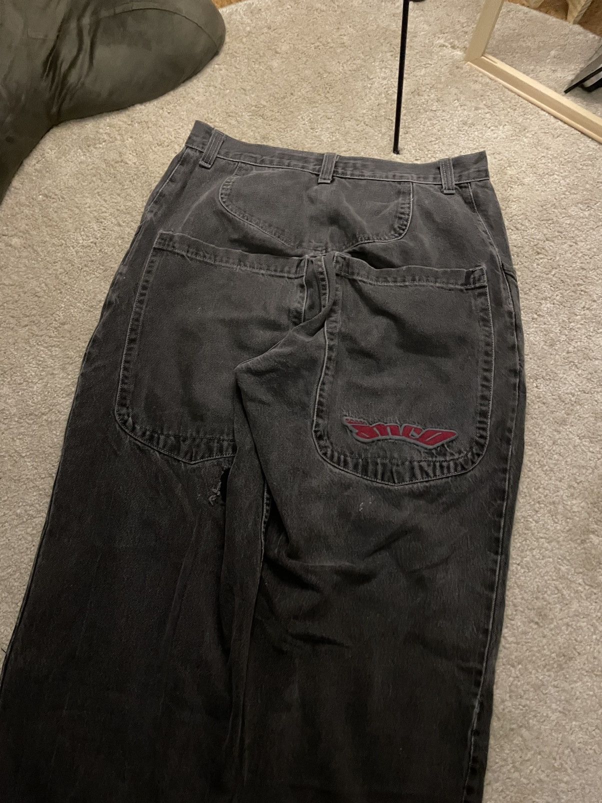 JNCO JNCO Low Down Black Jeans Size US 32 / EU 48 - 1 Thumbnail
