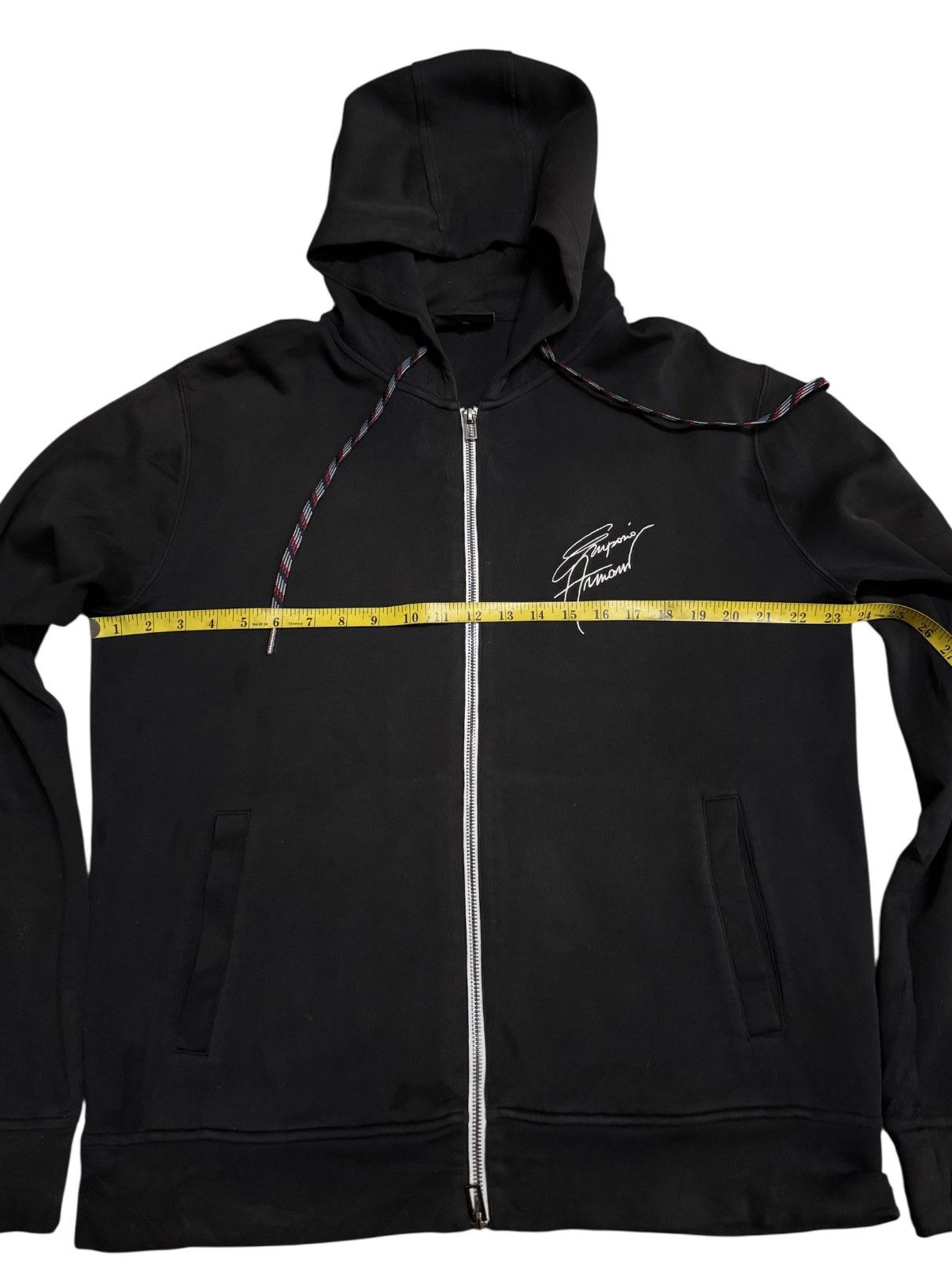Emporio Armani Emporio Armani Hoodie Signature Embroidery Logo Size US XL / EU 56 / 4 - 6 Thumbnail