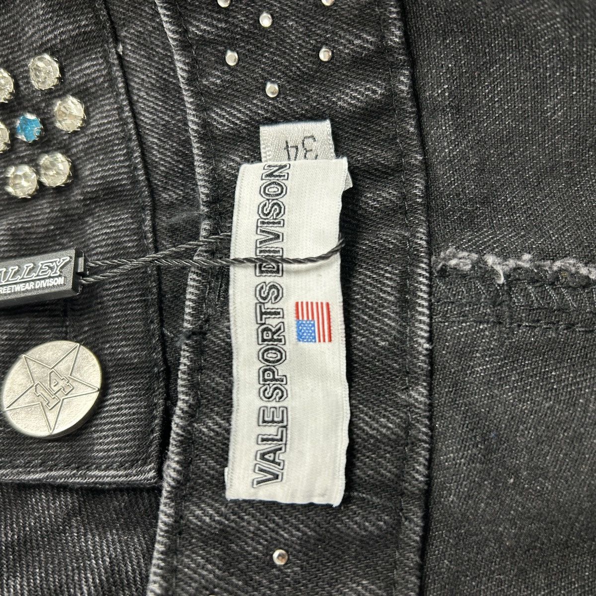 Vale Vale Tsunami Crystal Denim Black Size US 34 / EU 50 - 3 Thumbnail