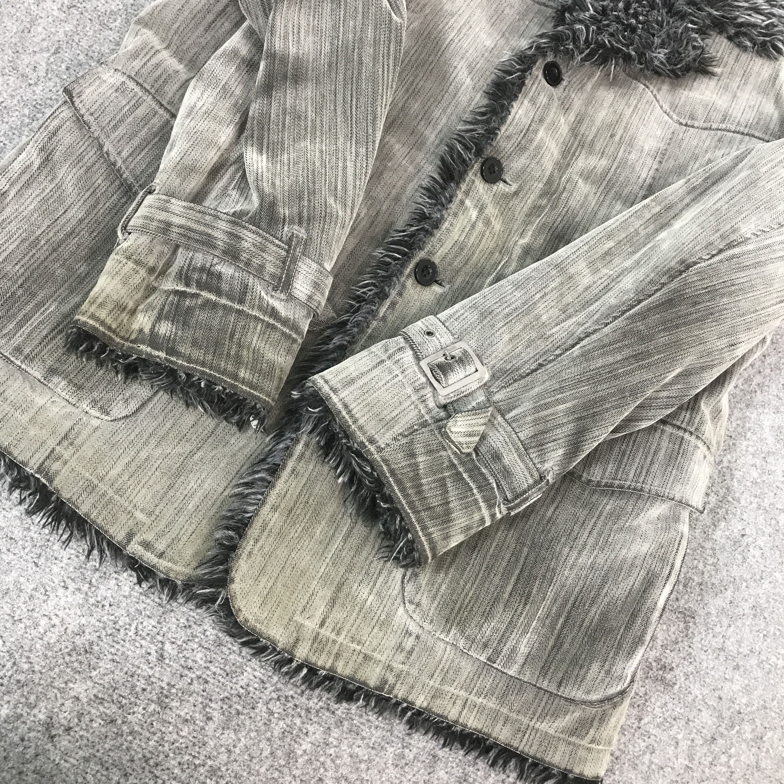 If Six Was Nine JAPANESE PAZZO DENIM STORE FUR STYLE JACKET K71B5 Size US L / EU 52-54 / 3 - 13 Thumbnail
