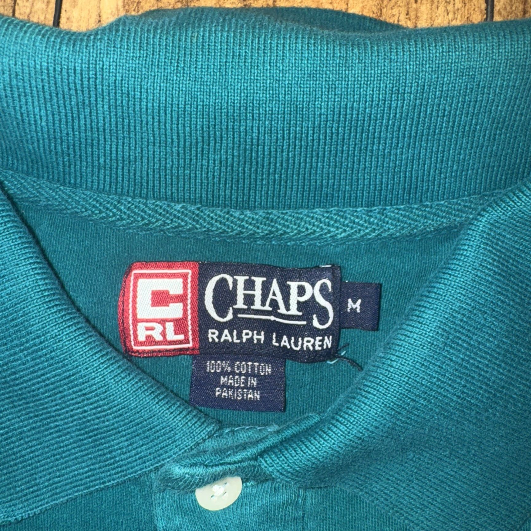 Chaps VINTAGE Chaps Polo Shirt Men’s M Teal Crest Logo - Polo Shirt - Men - M - Teal - Crest Logo - 22x26 - Ralph Lauren - Chaps Size US M / EU 48-50 / 2 - 3 Thumbnail
