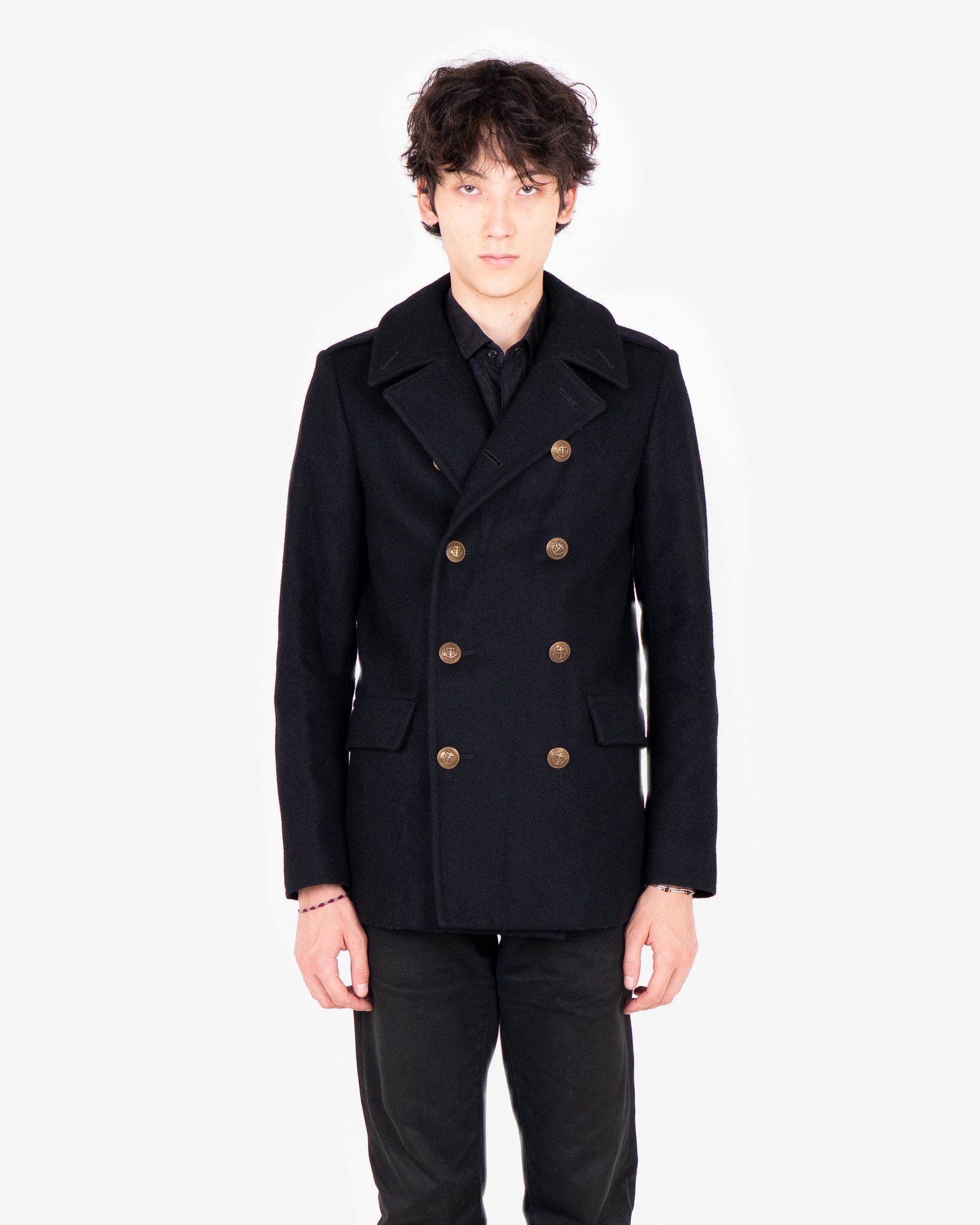 Saint Laurent Paris Wool Military Coat (FW13) Size US S / EU 44-46 / 1 - 7 Thumbnail