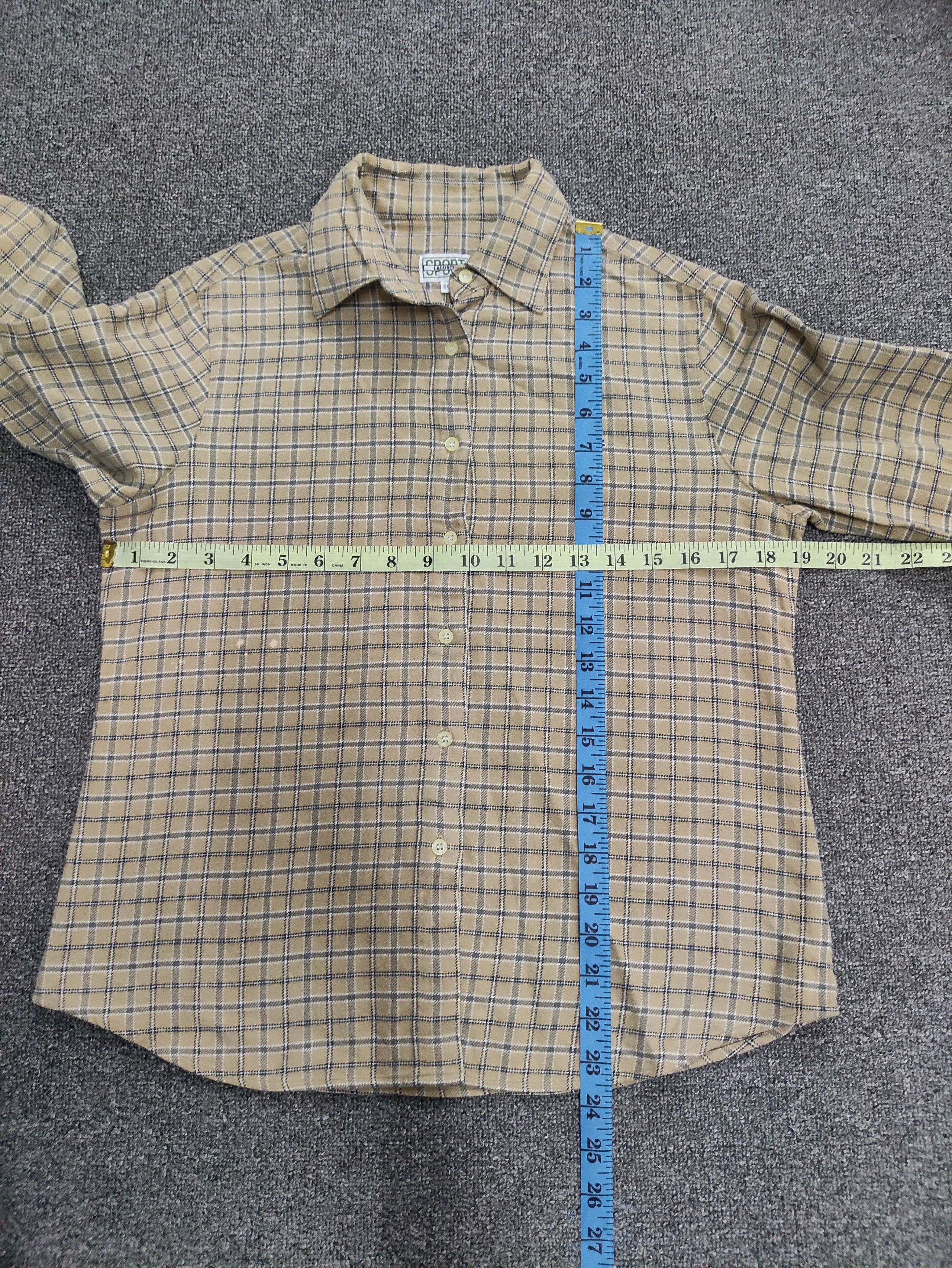 Lacoste Vintage Lacoste Sports Checkered Shirt Button Up Long Sleeve Size S / US 4 / IT 40 - 8 Thumbnail