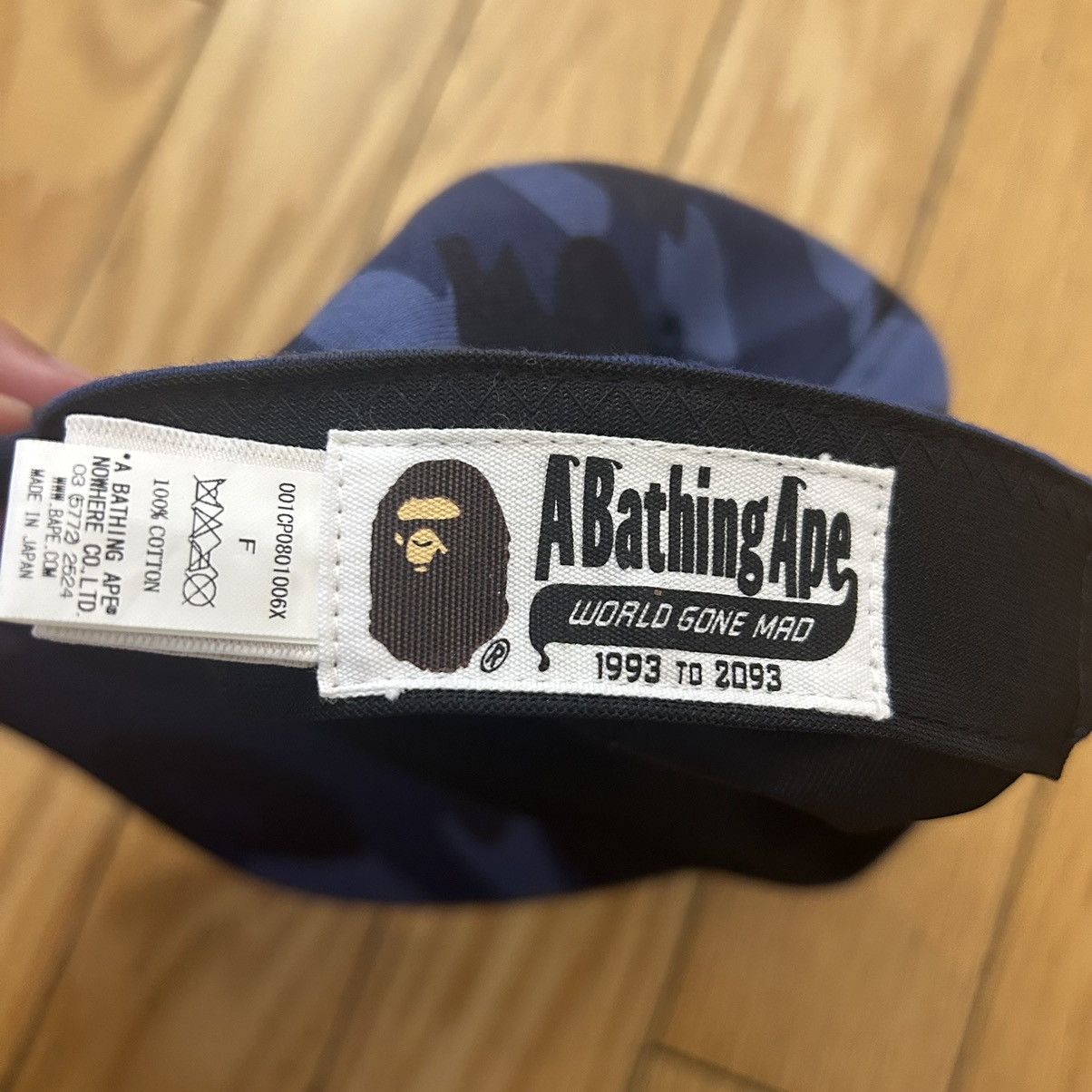 Bape Bape Baseball Cap Blue Camo Logo Size ONE SIZE - 3 Thumbnail