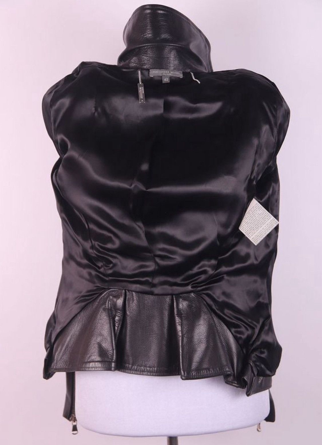 Alexander McQueen Alexander McQueen Leather Biker Jacket Size M / US 6-8 / IT 42-44 - 3 Thumbnail