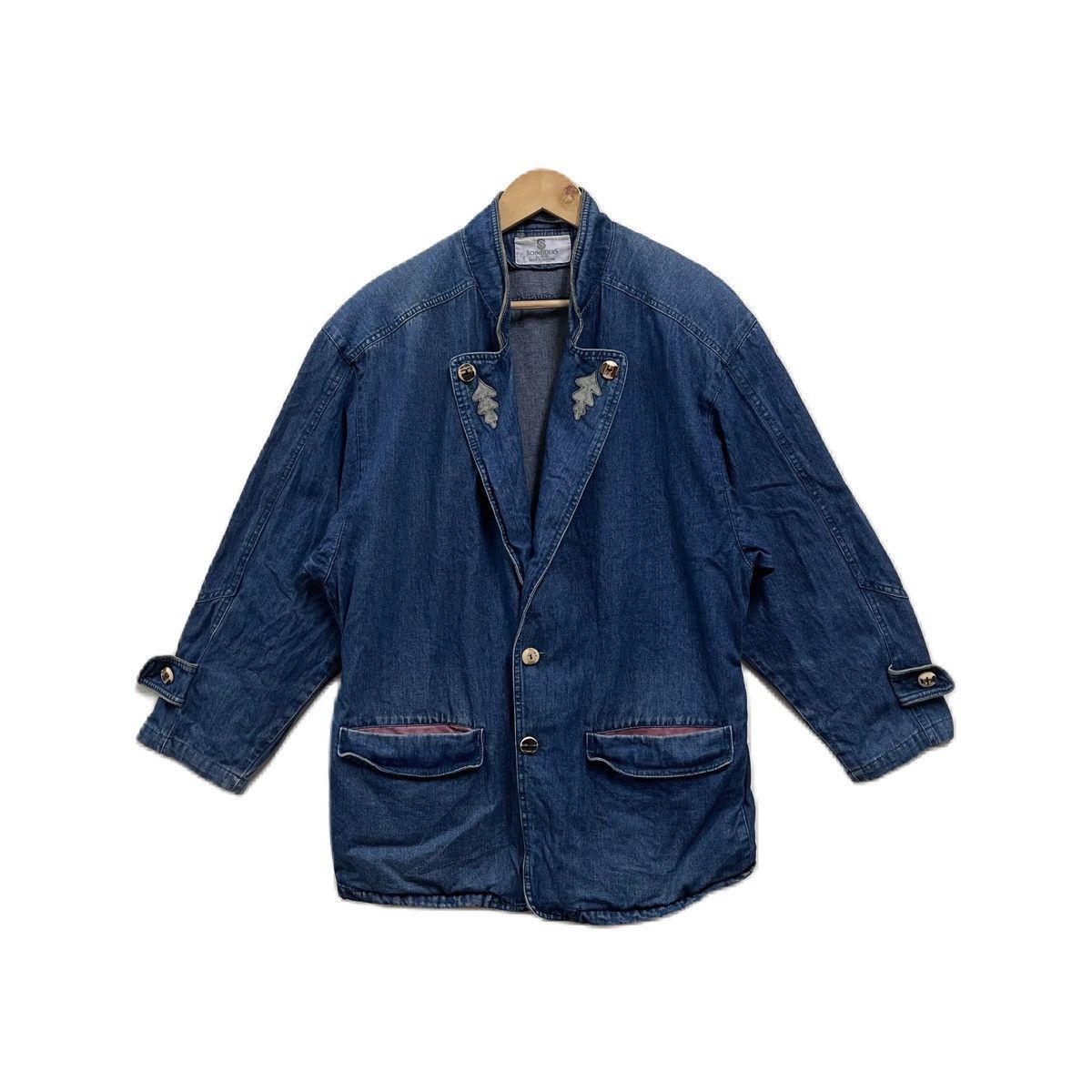 image of Vintage Schneiders Salzburg Denim Jacket in Blue, Men's (Size Large)