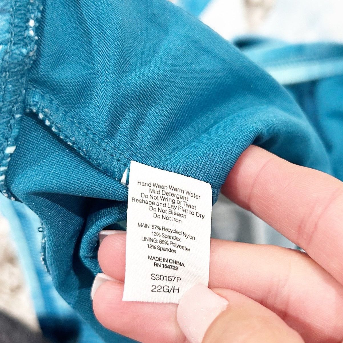 Other Birdsong Blue Tie Dye Tankini Bathing Suit Top Sz 22G/H Size ONE SIZE - 3 Thumbnail