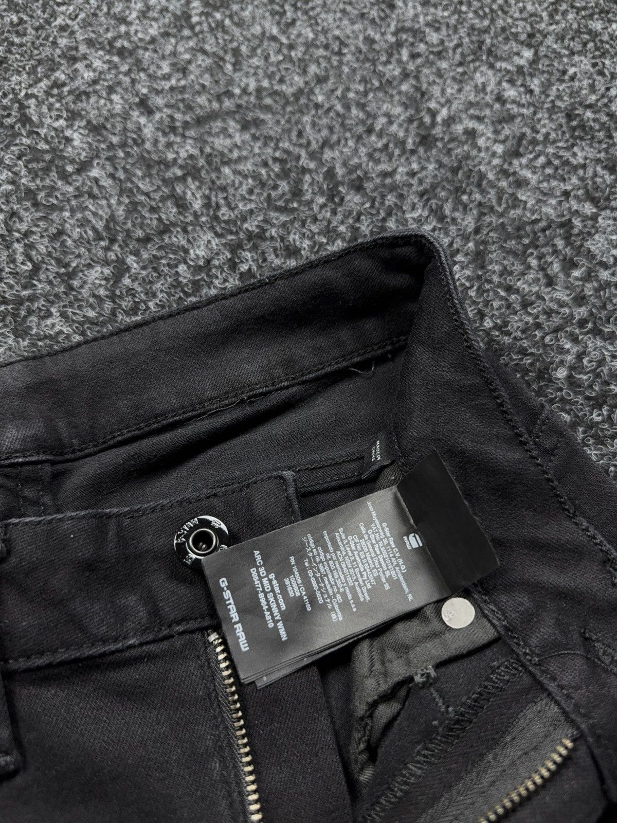 G-Star G-Star Opium Avant Garde RAW Arc 3D Mid Skinny Black Jeans Size 25" / US 0 / IT 36 - 6 Thumbnail