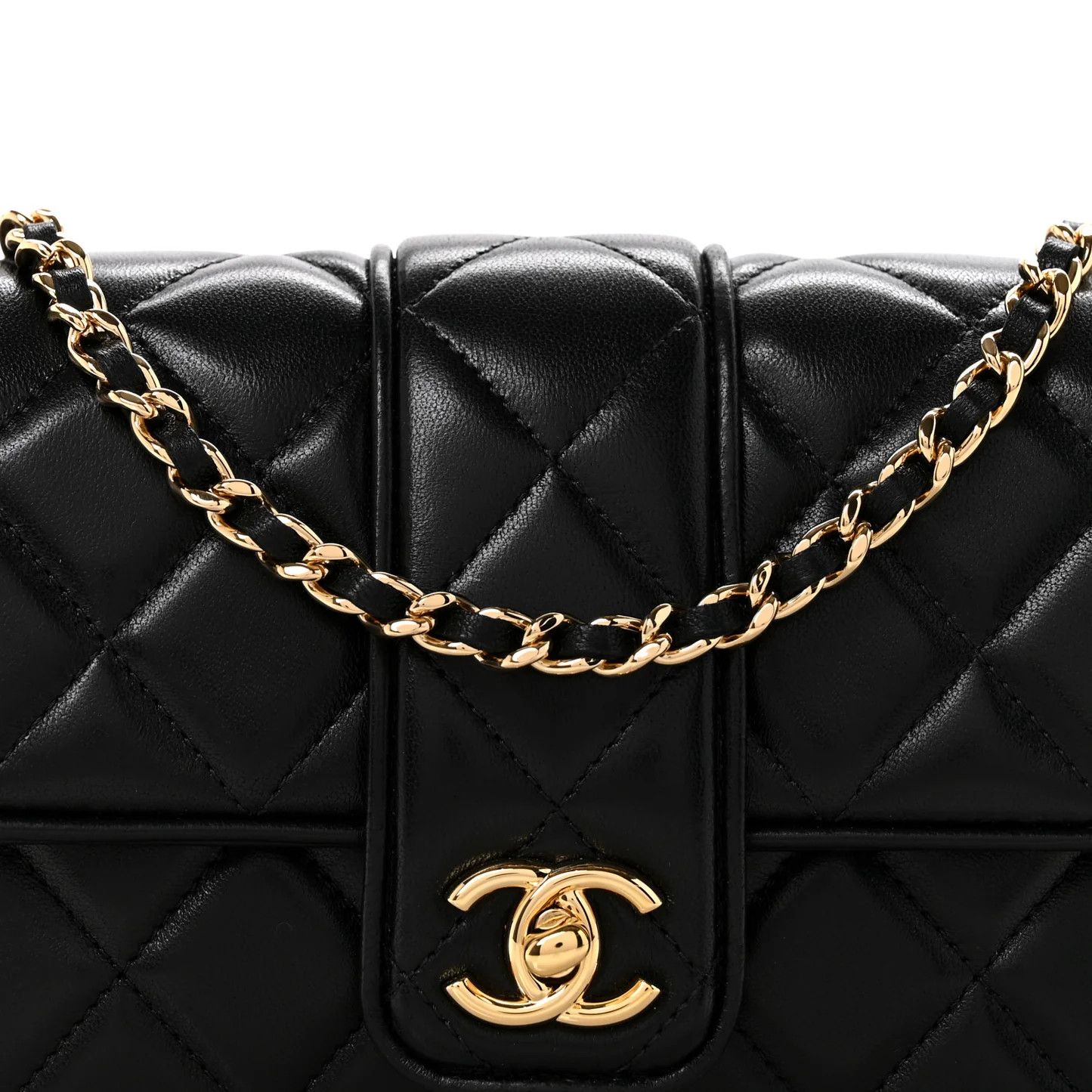 Chanel os11x0126 Size: OS / Lambskin Quilted Tab Mini Flap Black Size ONE SIZE - 7 Thumbnail