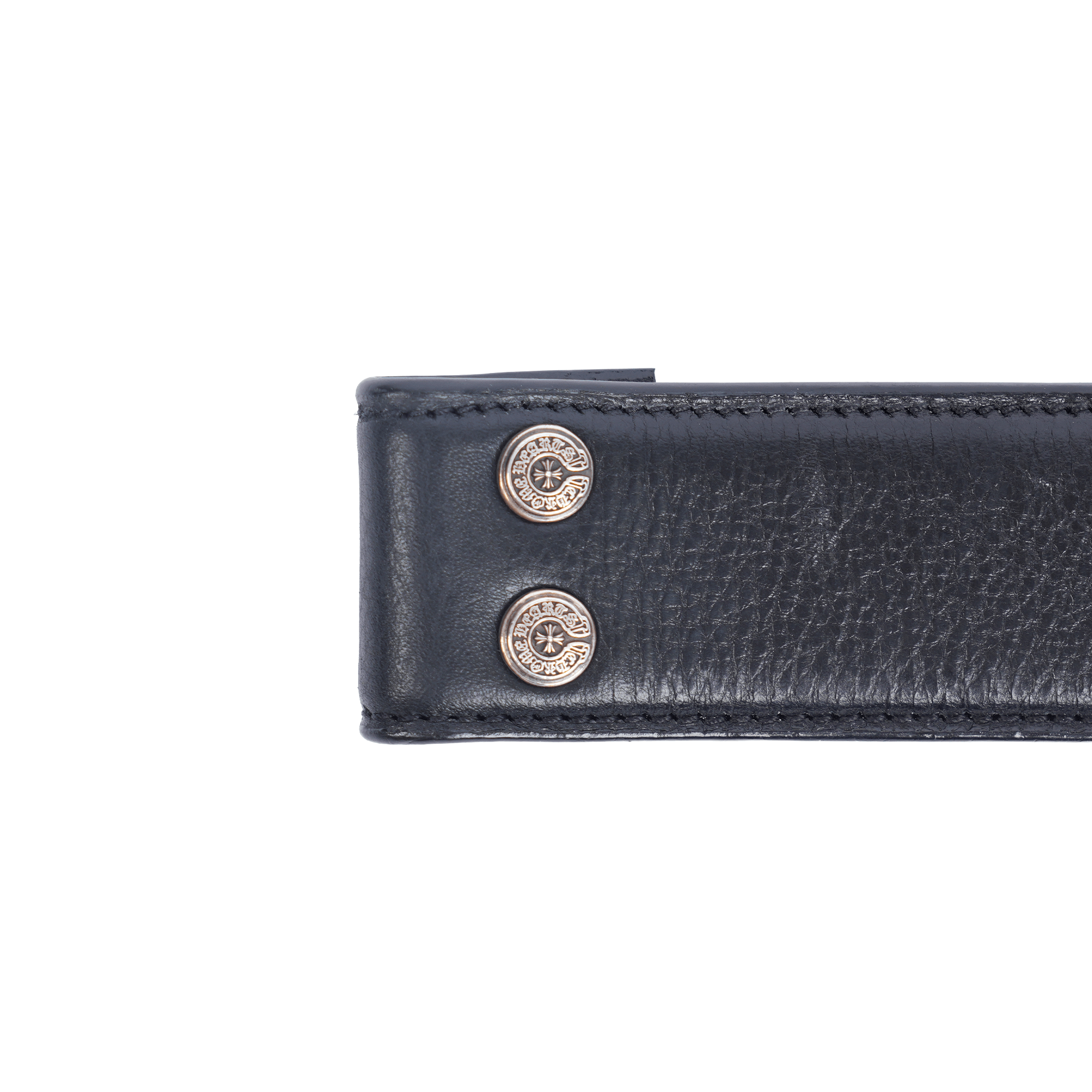 Chrome Hearts CHROME HEARTS PLAIN BLACK BELT STRAP 1.5" SIZE 36 Size 36 - 2 Thumbnail