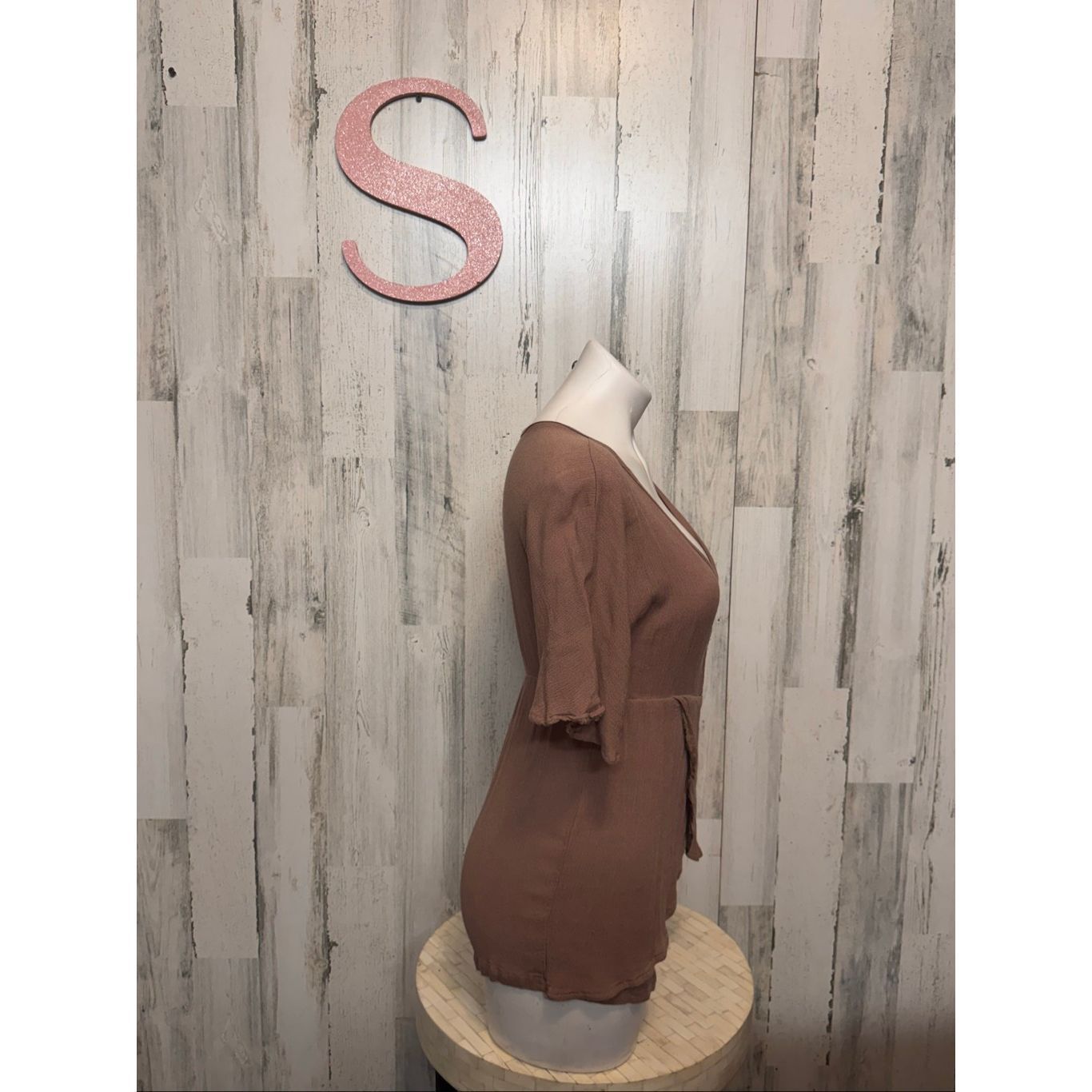 Other Boho Deep V-Neck Brown Romper – Size S Size US 26 / EU 42 - 5 Thumbnail