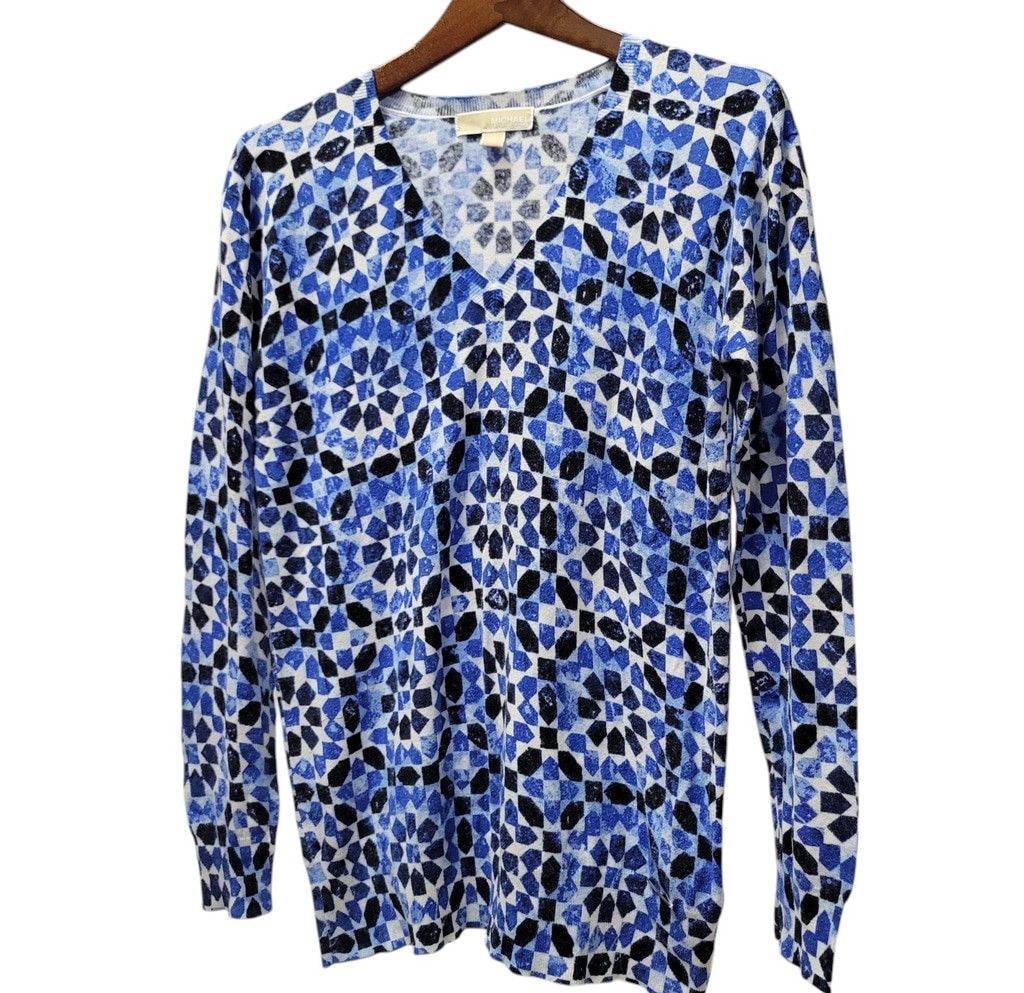 Michael Kors Michael Kors Long-Sleeves Cotton Rayon Top Size Medium Women Size L / US 10 / IT 46 - 4 Thumbnail