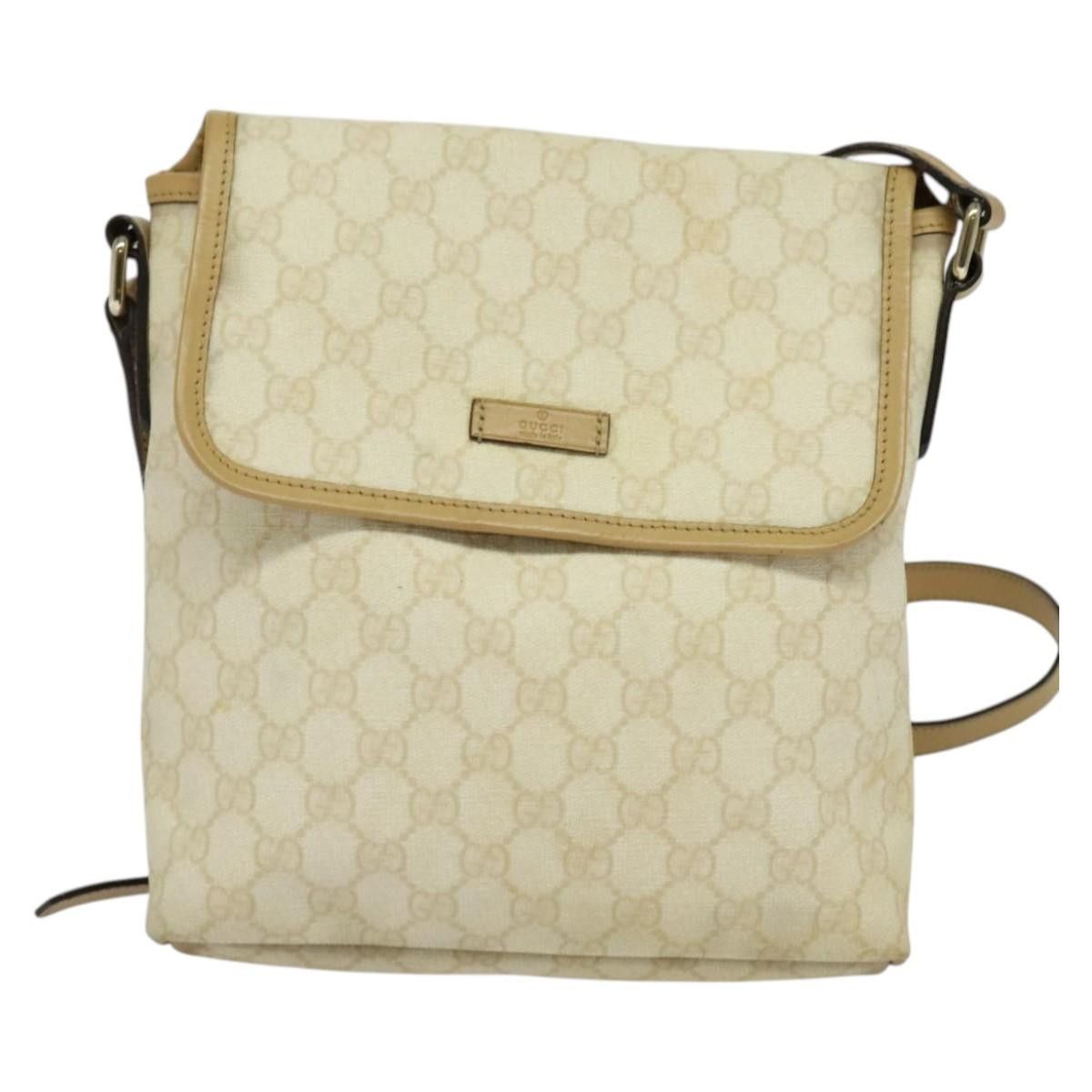Gucci GUCCI GG Supreme Shoulder Bag Pvc White Gold Size ONE SIZE - 2 Thumbnail
