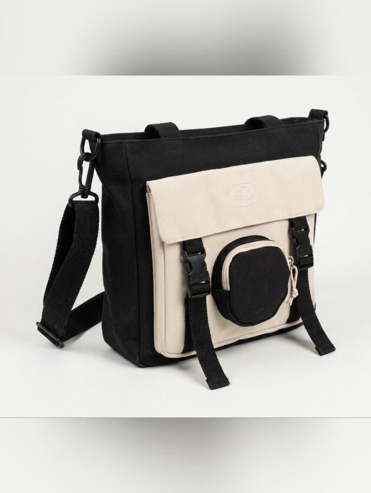 Colette Hyatt Unbranded Canvas Messenger Bag with Front Pouch Size ONE SIZE - 1 Thumbnail