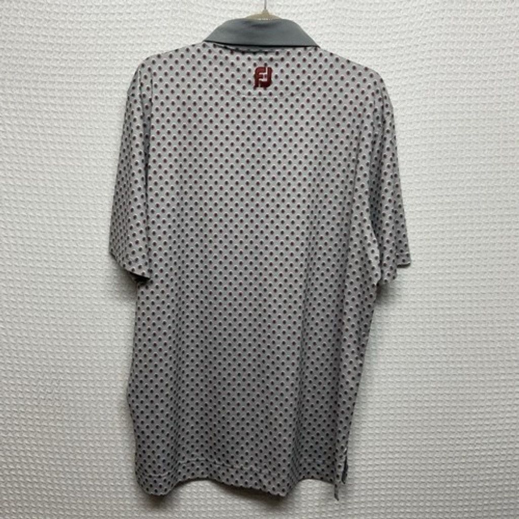 Footjoy NWOT FootJoy Gray All Over Print Short Sleeve Shirt Men M Size US M / EU 48-50 / 2 - 11 Thumbnail