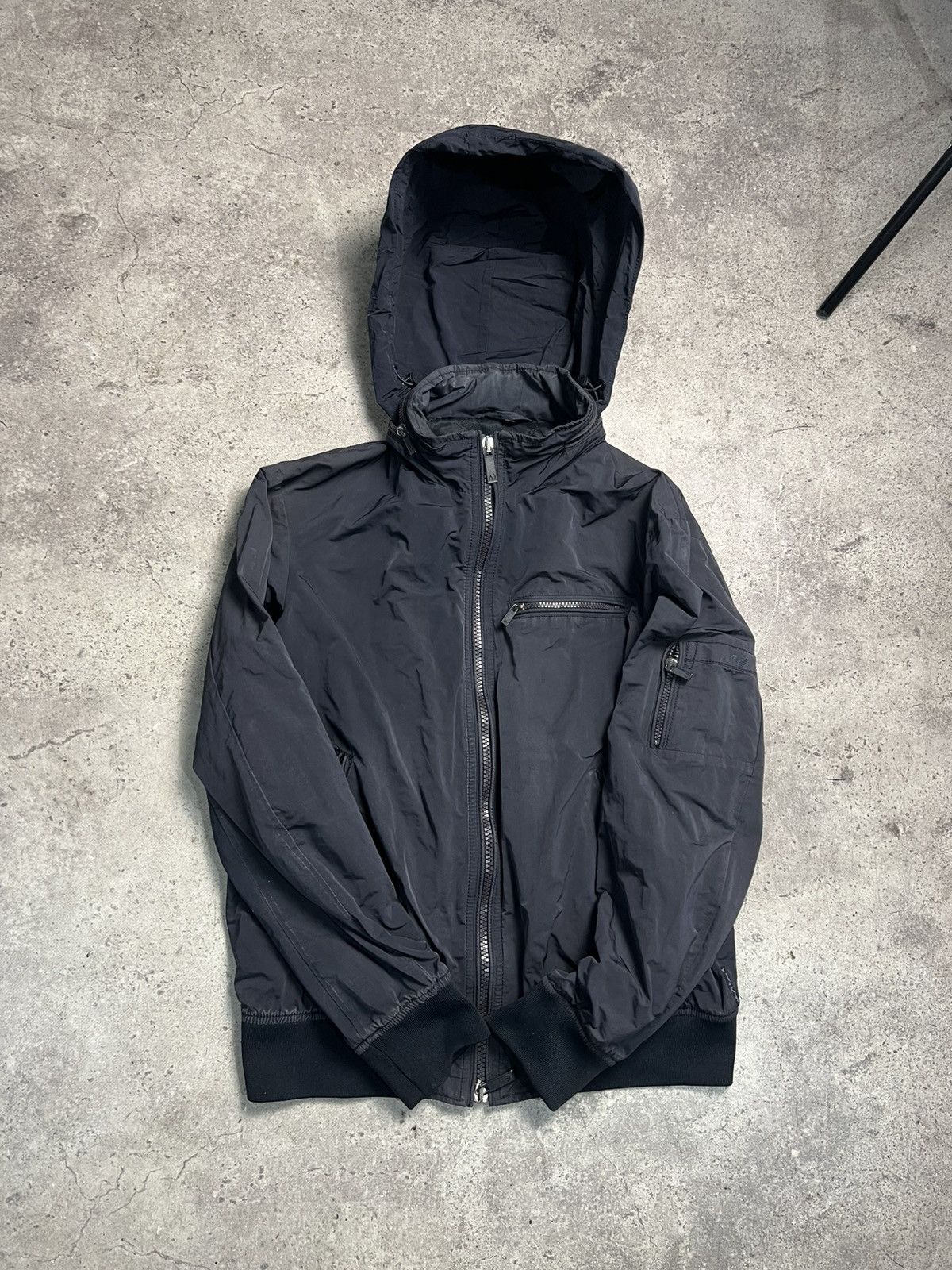 Armani Armani nylon bomber Jacket Navy blue Size US L / EU 52-54 / 3 - 2 Thumbnail