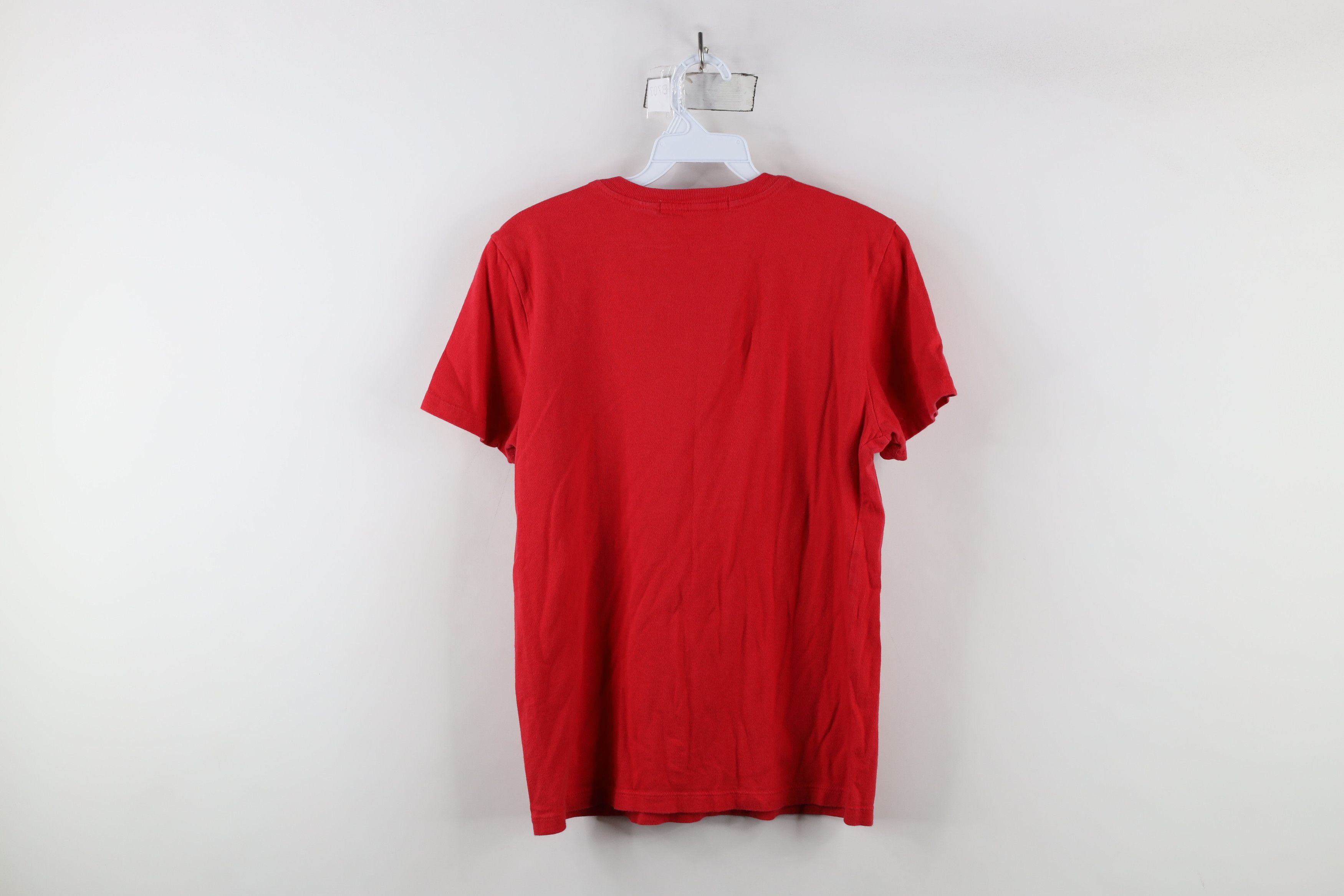 Tommy Hilfiger × Vintage Vintage 90s Tommy Hilfiger Knit Short Sleeve T-Shirt Red Size M / US 6-8 / IT 42-44 - 9 Thumbnail