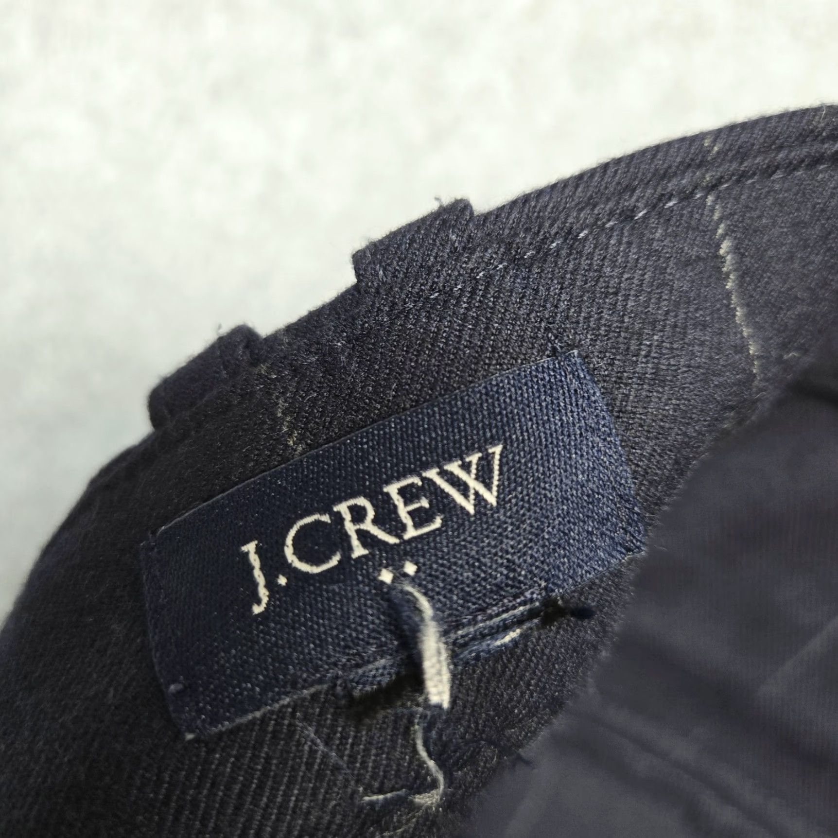 J.Crew J.CREW Suit Pants Mens 34 Blue Striped Wool Classic Fit Belted Vietnam Size 34R - 2 Thumbnail