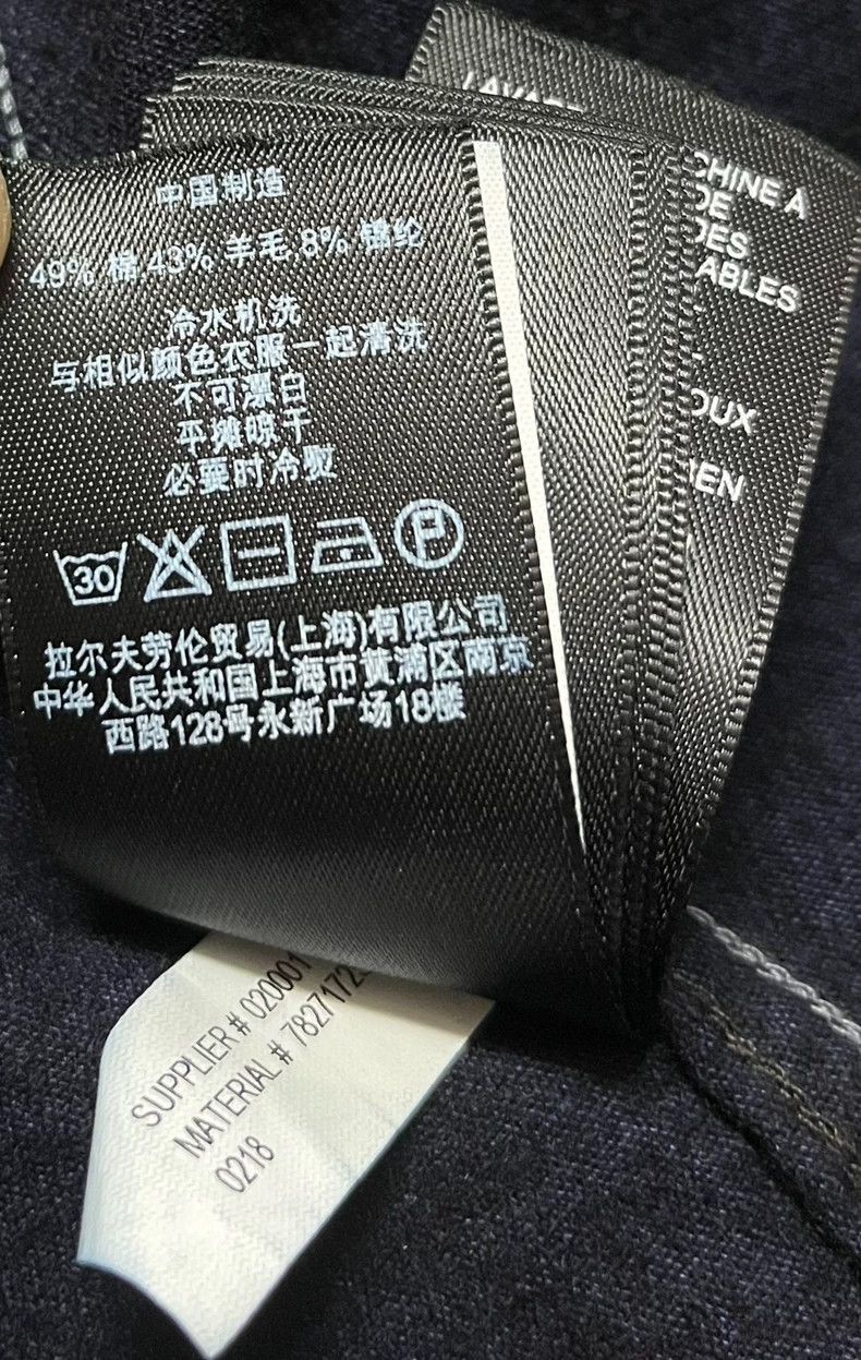 RRL Ralph Lauren RRL Ralph Lauren Navy shirt limited edition wool vest leat Size US XS / EU 42 / 0 - 6 Thumbnail