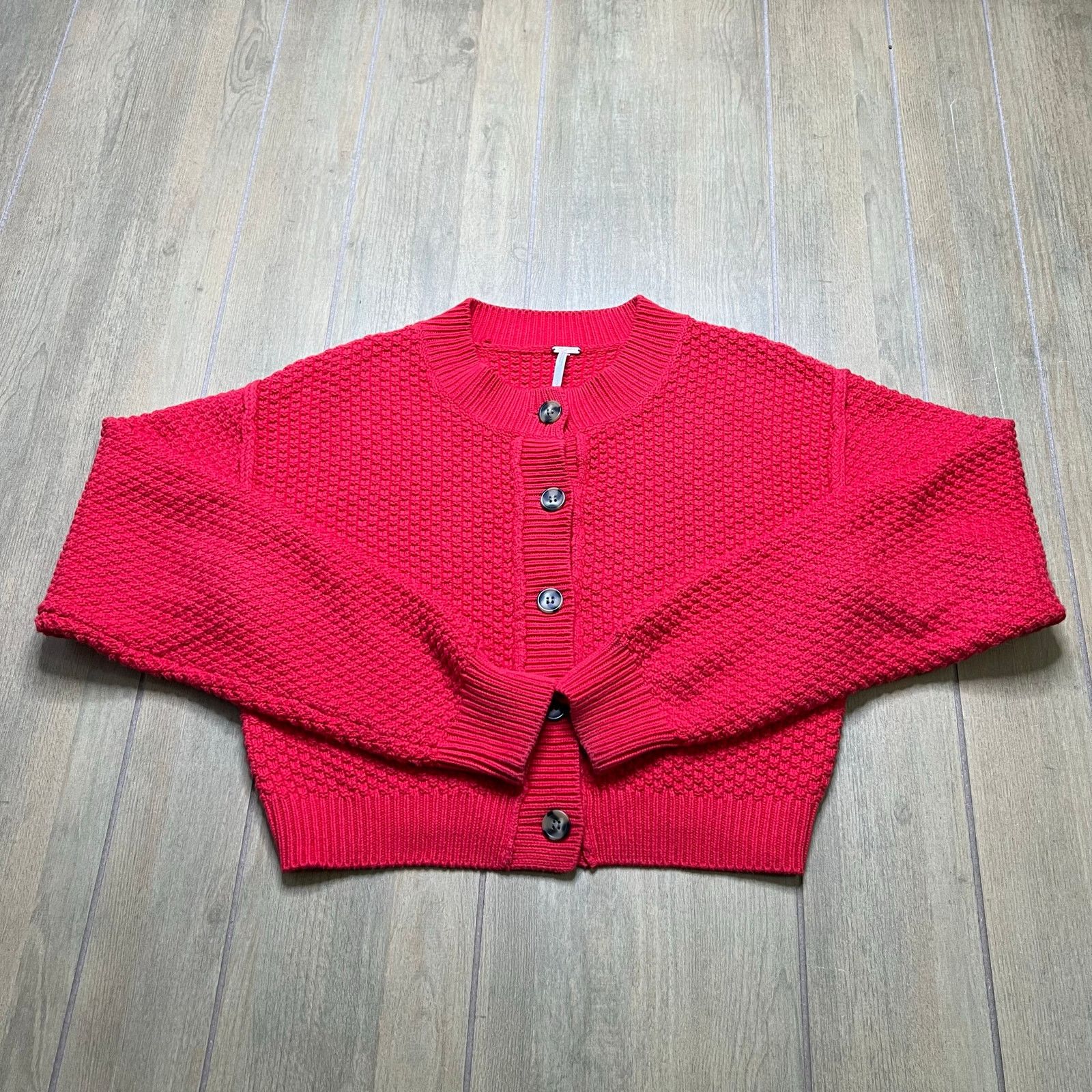 Free People Free People Textured Knit Cropped Cardigan Sweater Women's S Size S / US 4 / IT 40 - 17 Thumbnail