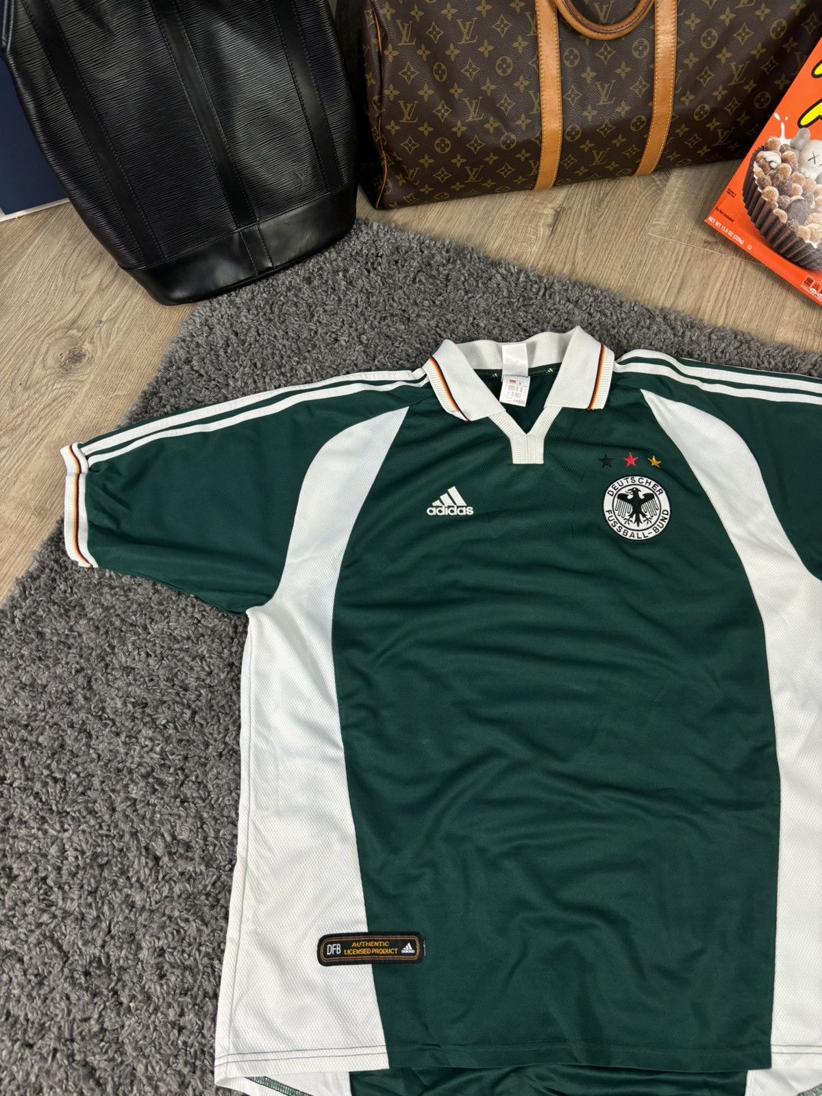 Adidas × Vintage Vintage Germany Adidas 2000/02 Jersey Away Football Shirt Size US XL / EU 56 / 4 - 3 Thumbnail