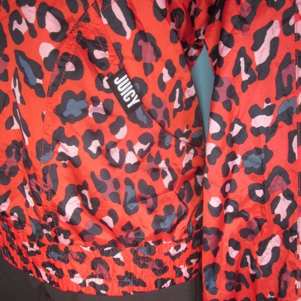 Juicy Couture Juicy Couture Psycho Red Hyper Leopard Nylon Track Jacket Si Size M / US 6-8 / IT 42-44 - 12 Thumbnail