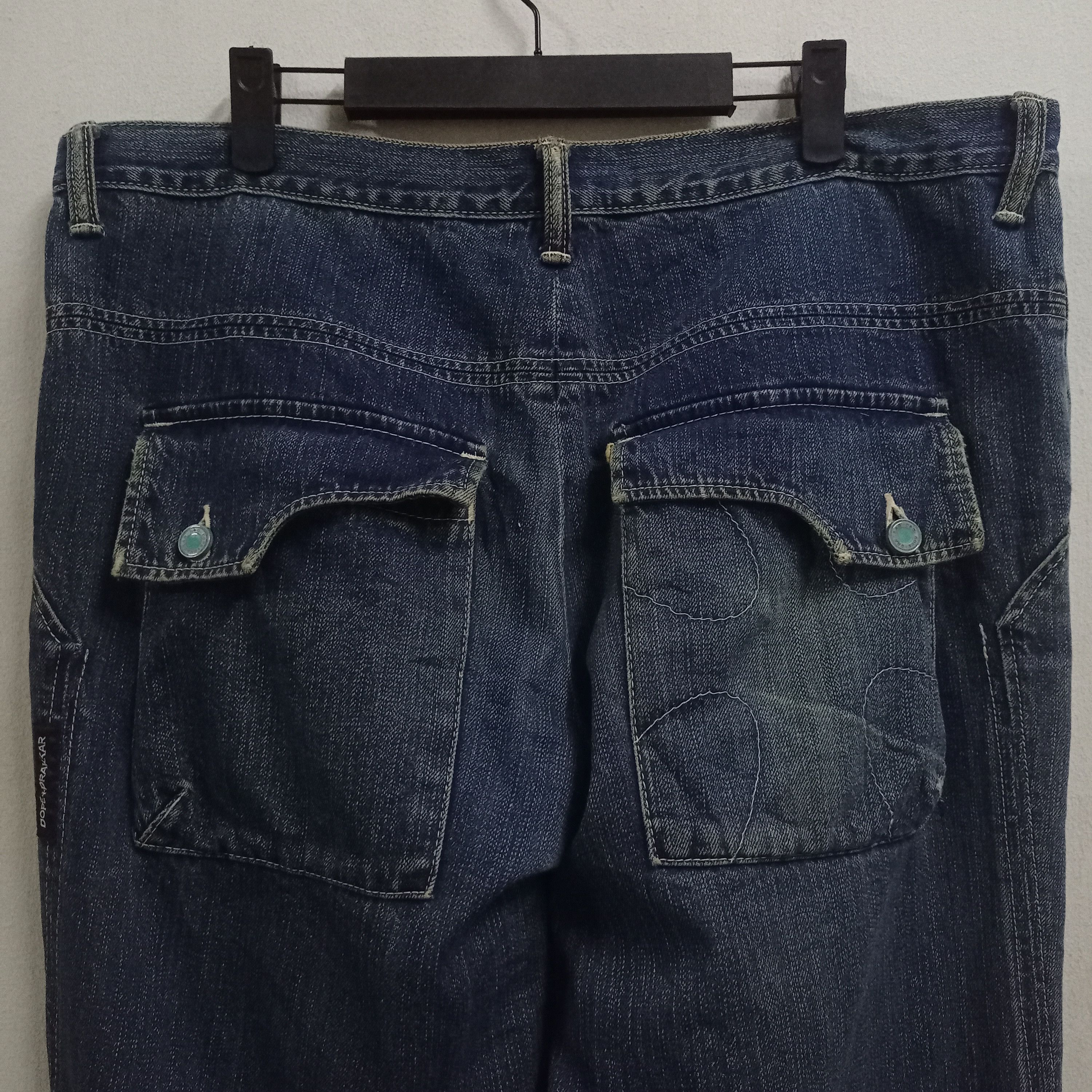 Japanese Brand Vintage Japanese Brand Mud Wash Flare Denim Baggy Jeans Size US 37 - 6 Thumbnail