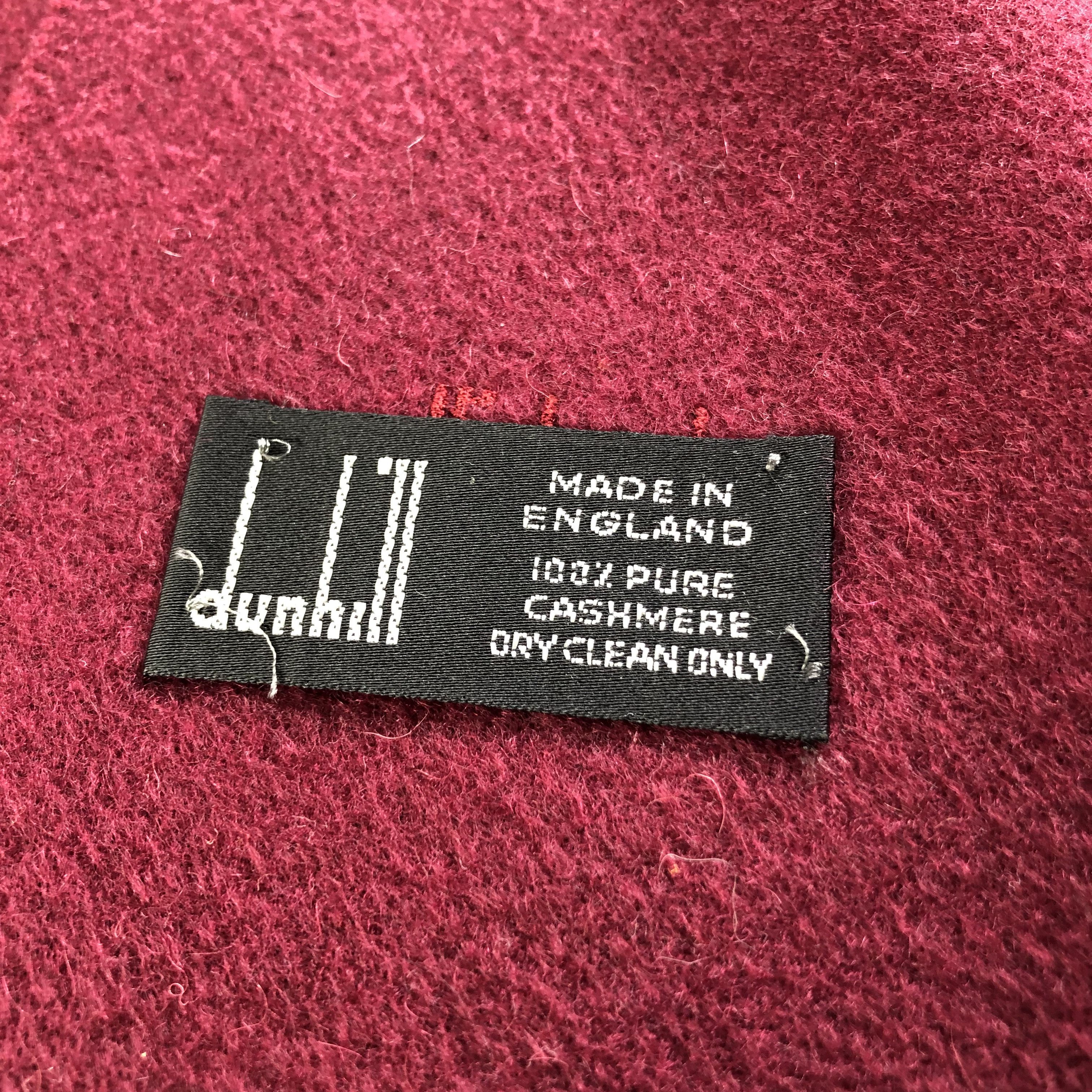 Alfred Dunhill Dunhill Cashmere Scarf Muffler Neckwear V2163 Size ONE SIZE - 6 Thumbnail