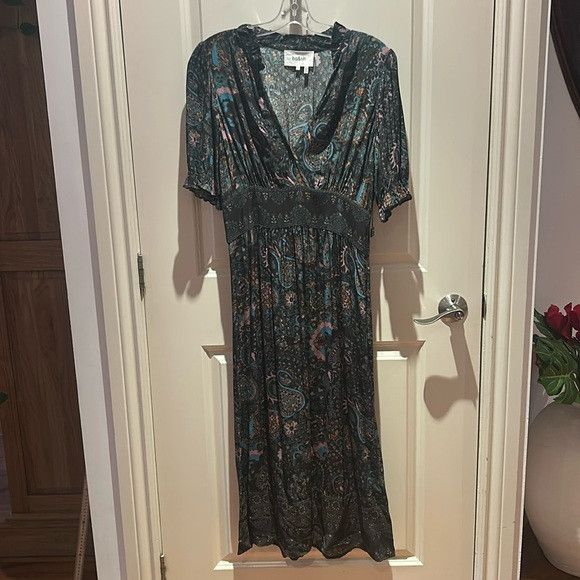 ba&sh 🎀 NEW ba&sh Zael panelled-waist paisley midi dress small Size S / US 4 / IT 40 - 3 Thumbnail