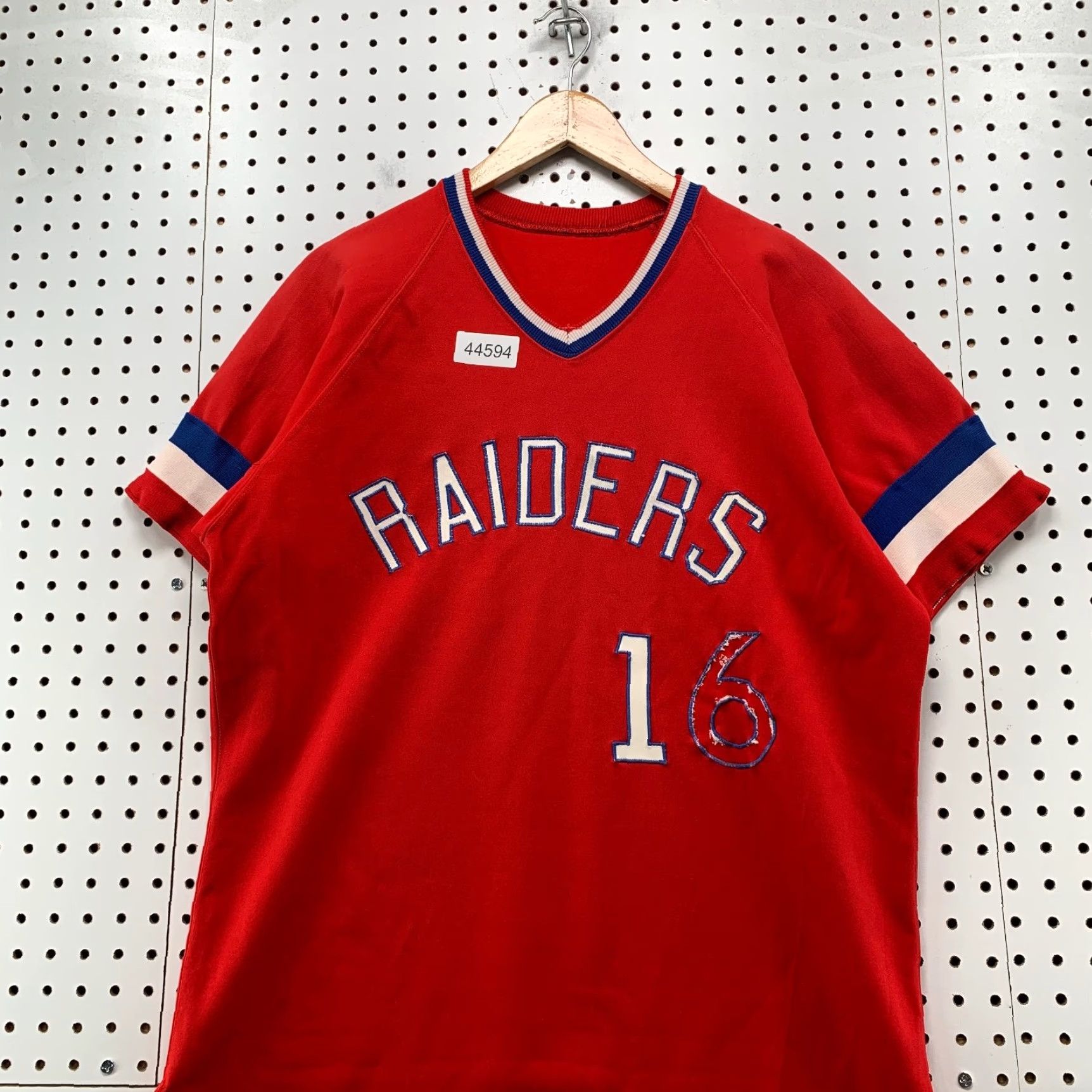 Russell Athletic Vintage 70s Russell Athletic Baseball Jersey Mens Large Red Gold Tag Raiders Size US L / EU 52-54 / 3 - 2 Thumbnail
