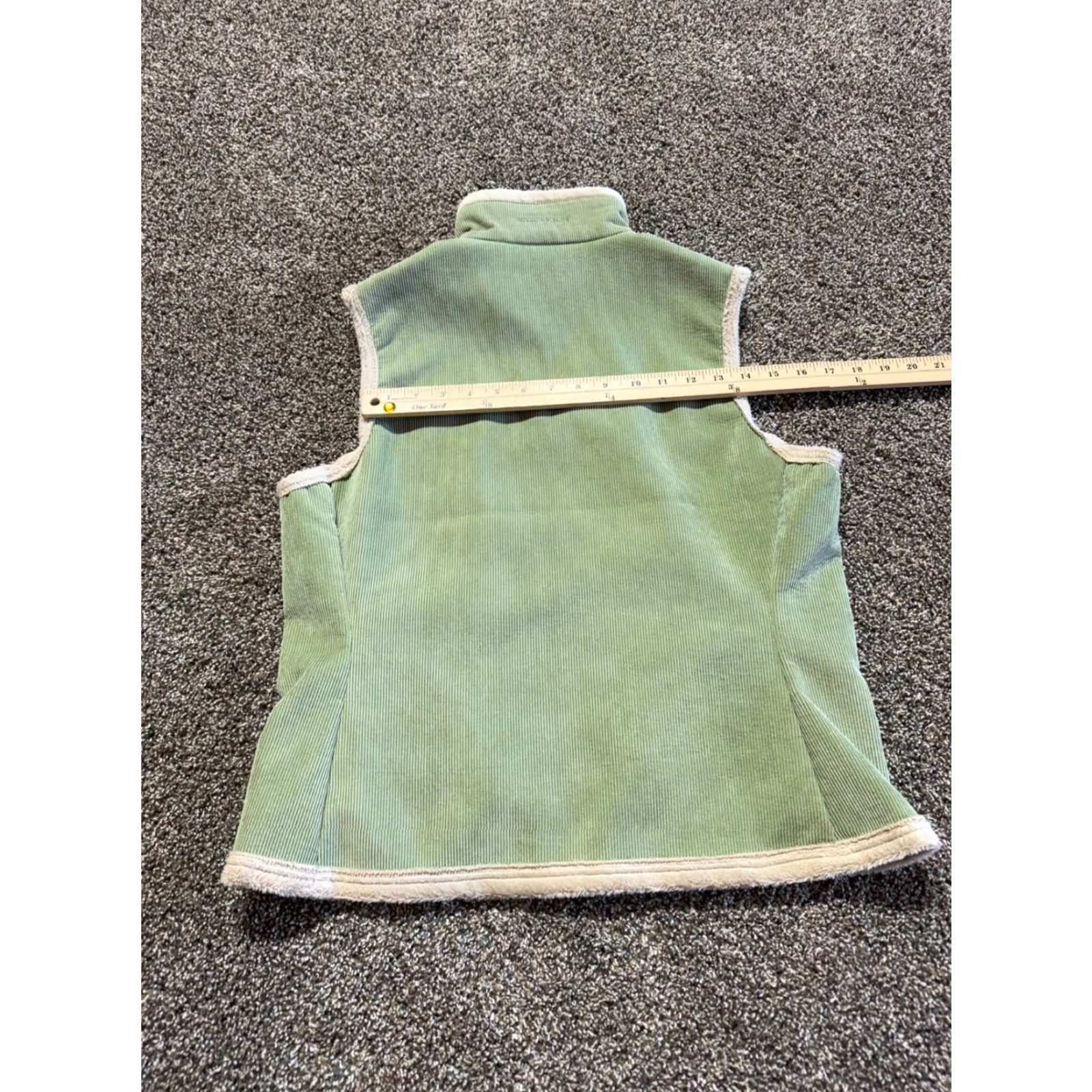 Vintage Woolrich Vest Jacket M Green Corduroy Lined Full Zip Womens Cold Weather Casual Outdoor Basic Jacket Size M / US 6-8 / IT 42-44 - 2 Thumbnail