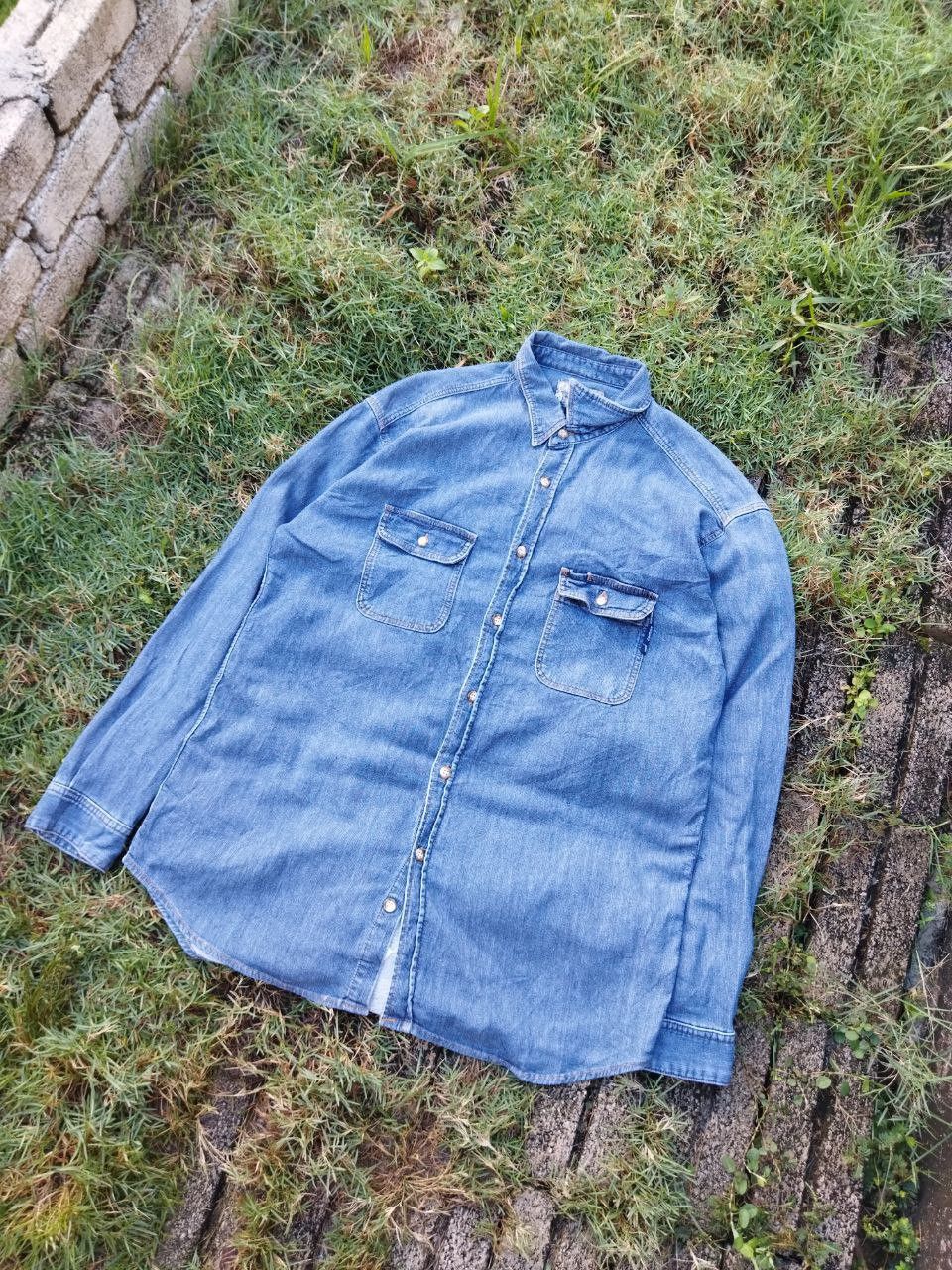 Kenzo Vintage Kenzo Japan Denim Shirt Size US XL / EU 56 / 4 - 6 Thumbnail