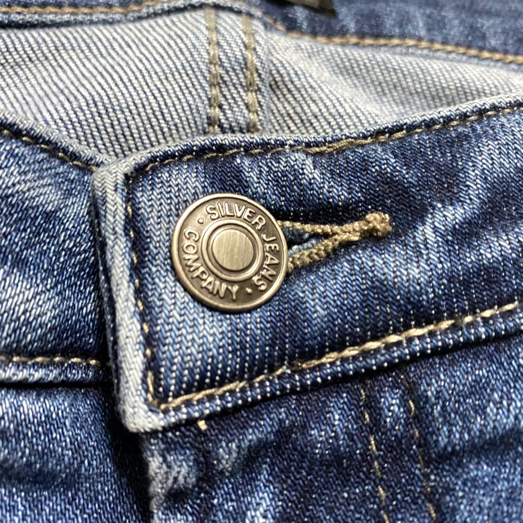 Silver Jeans Co. Silver Jeans Womens Jeans Cropped 28 Blue Denim Mid Rise 5-Pocket 23in Inseam Womens Size 28" / US 6 / IT 42 - 6 Thumbnail