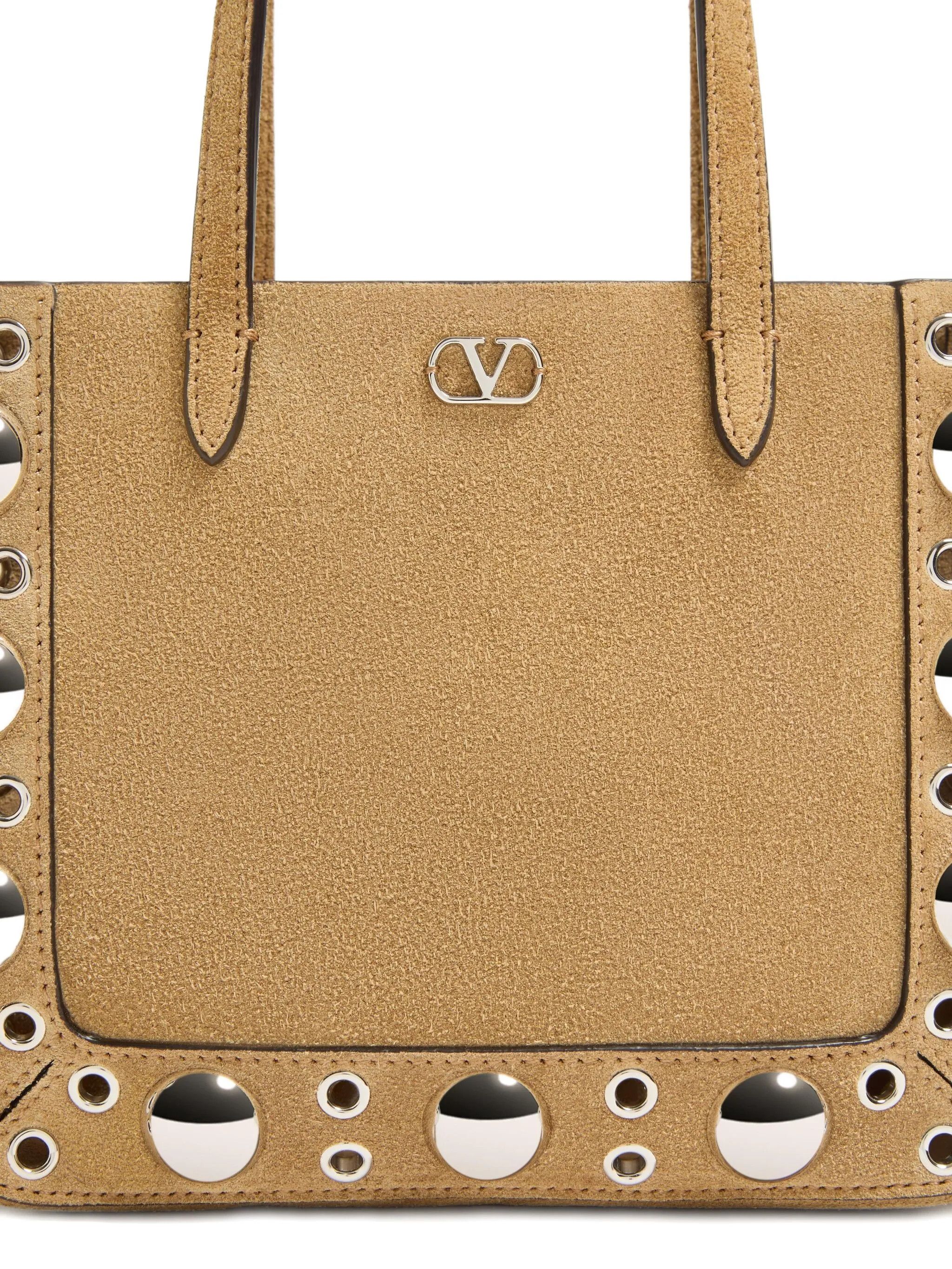Valentino os11x0826 Size: OS / Nellcôte Mini Suede Shopping Bag Brown Size ONE SIZE - 6 Thumbnail