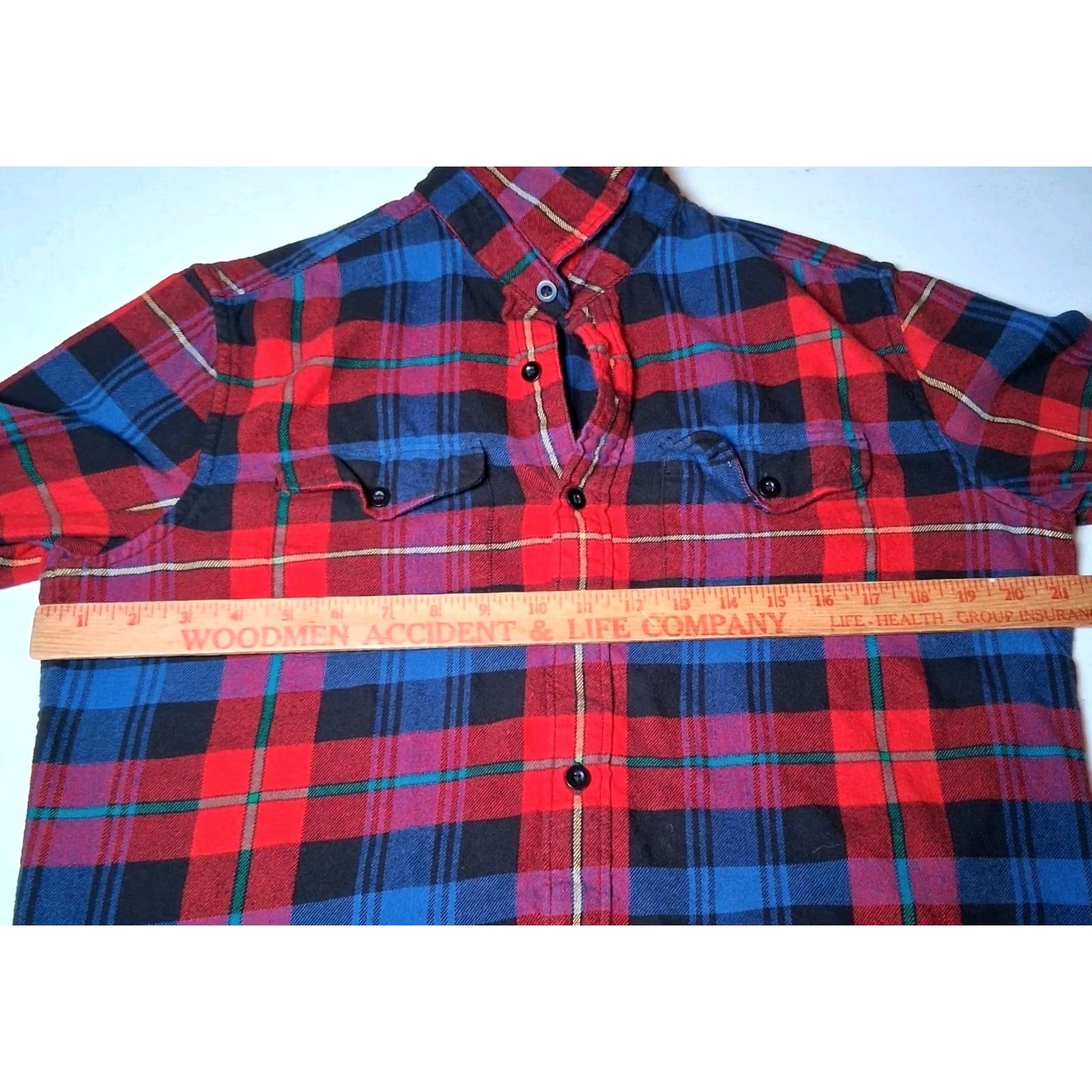 American Eagle Outfitters VINTAGE American Eagle Outfitters Shirt Flannel Button-Up Plaid Red Blue M Classic Fit Men Pocketed Casual Winter Fall Spring Size US M / EU 48-50 / 2 - 4 Thumbnail