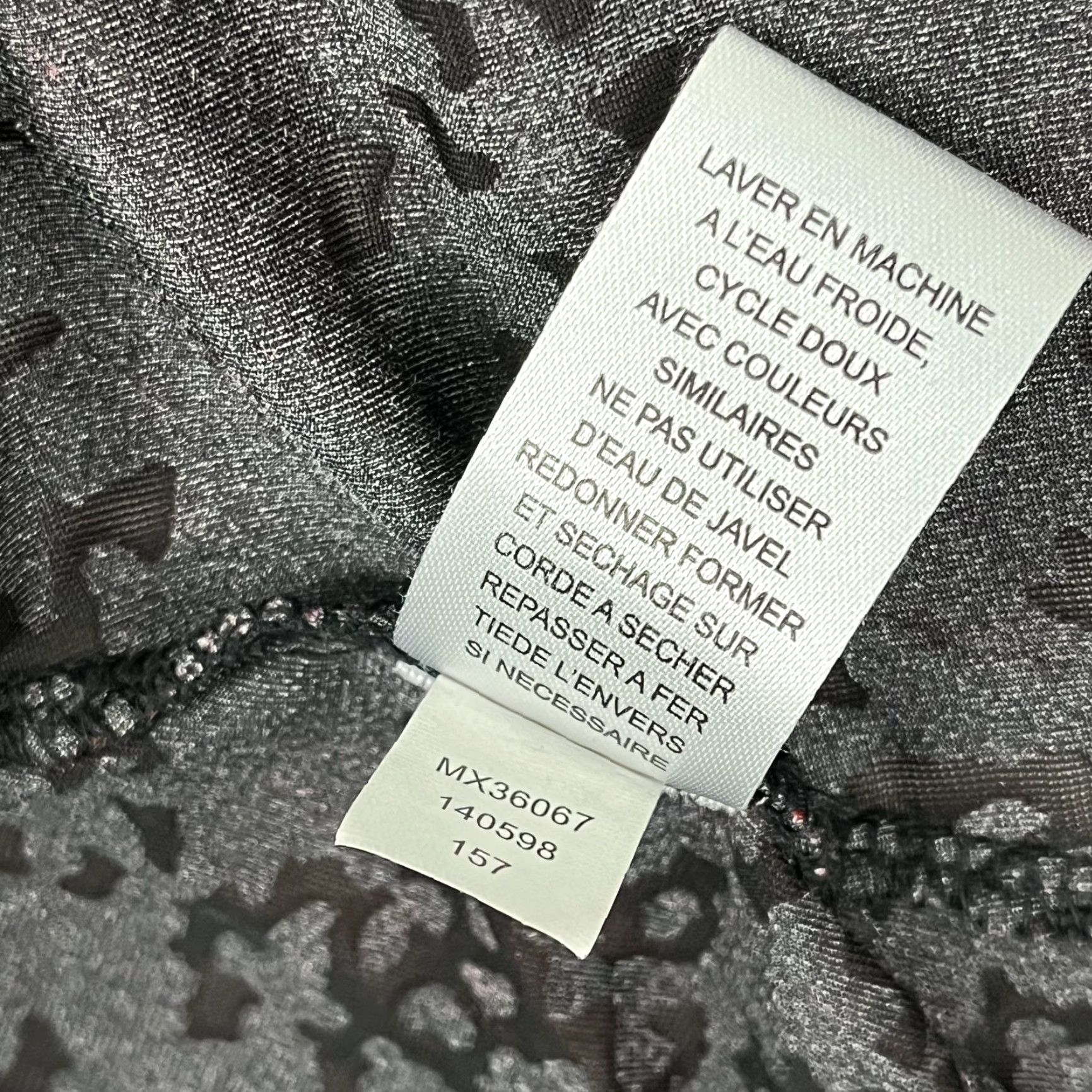 Velvet Cupio Whimsigoth Top Blouse Velvet Burnout Trumpet Sleeve XL Black Women Long Sleeve Knit & Floral Pattern | Regular Fit, Round Neck, Machine Washable Size XL / US 12-14 / IT 48-50 - 7 Thumbnail