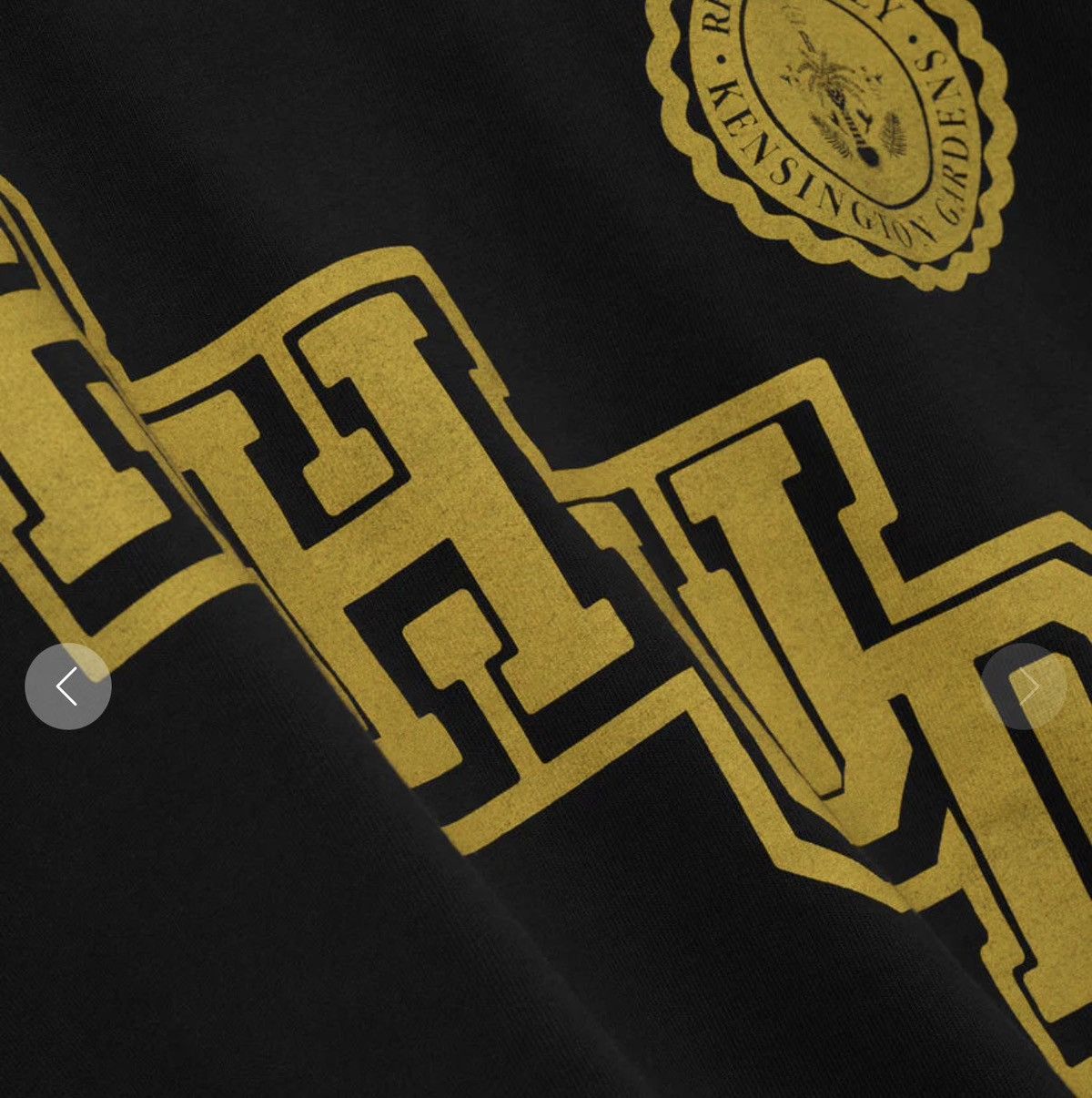 Rhude Rhude Collegiate Crest Tee Logo T-Shirt Sz XXL Black/Yellow Size US XXL / EU 58 / 5 - 4 Thumbnail