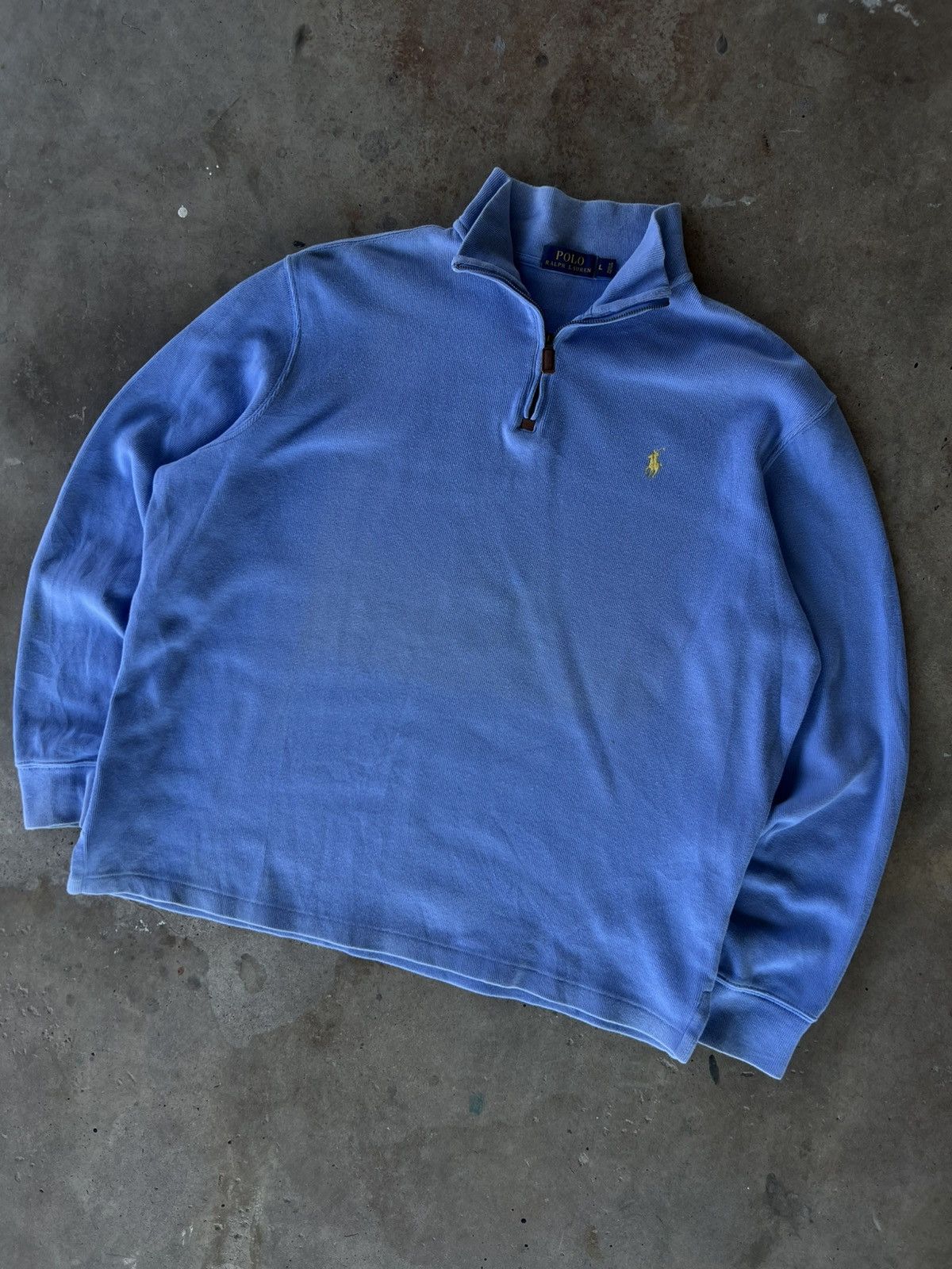 Polo Ralph Lauren Vintage Polo Ralph Quarter Zip Up Jacket Sweatshirt Hoodie Size US L / EU 52-54 / 3 - 2 Thumbnail