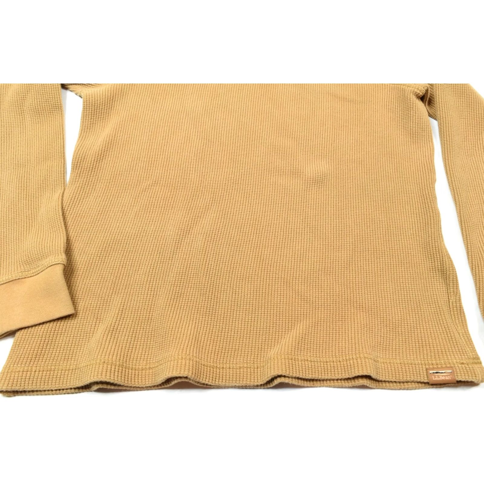 Vintage LL Bean Signature Waffle Knit Thermal Shirt Mens XL Tan Long Sleeve Slim Fit Size US XL / EU 56 / 4 - 4 Thumbnail