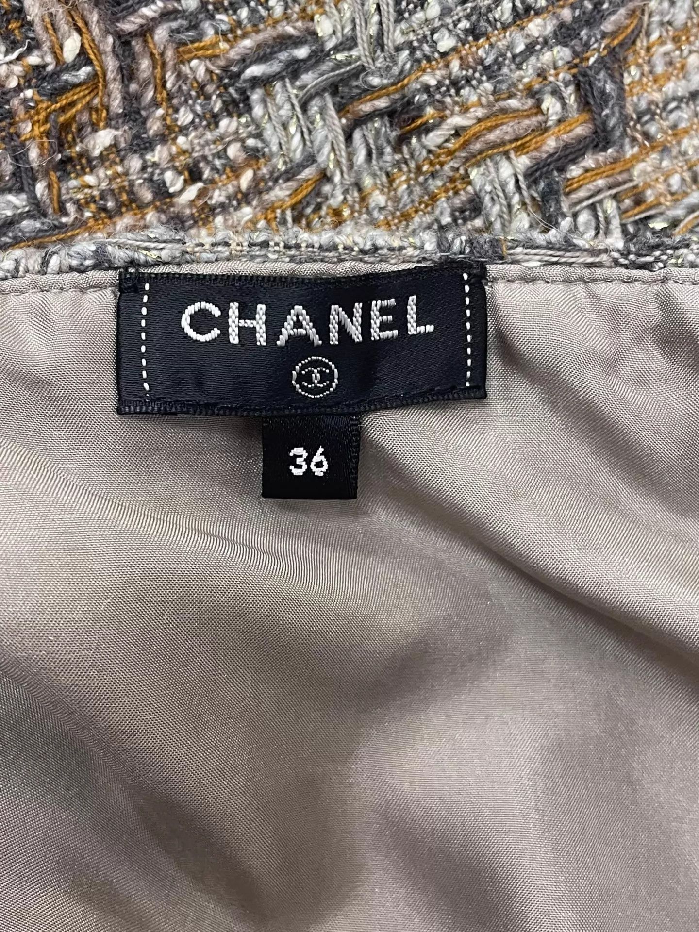 Chanel Chanel Greek Collection V-neck tassel tweed short-sleeve 36 Size XS / US 0-2 / IT 36-38 - 4 Thumbnail