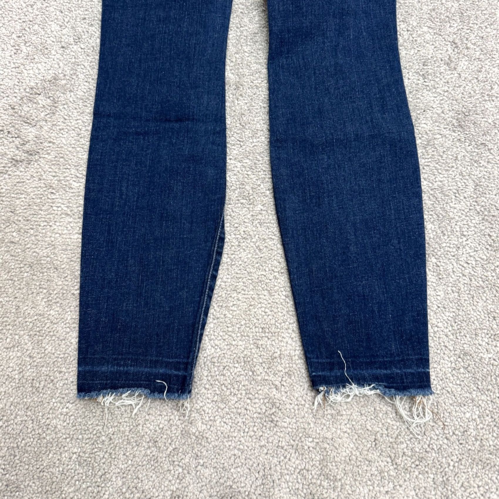 J Brand J Brand Demen Trou Jeans Womens 25 Blue Mid Rise Cropped Distressed Denim Casual Size 42" / US 20 - 3 Thumbnail