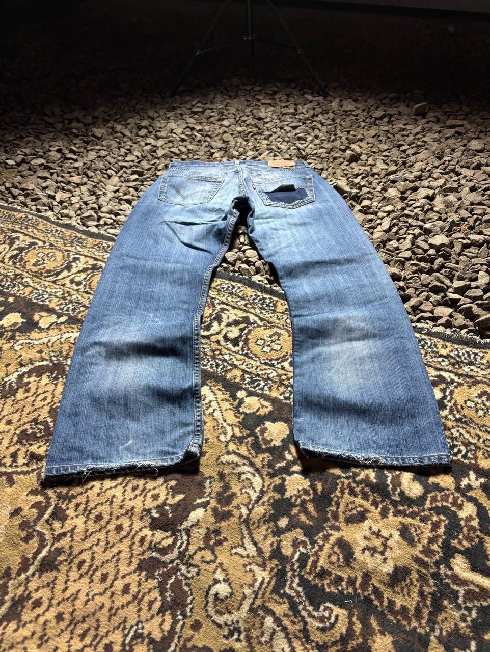 Pre-owned Hysteric Glamour X If Six Was Nine Flared Biker Ifsixwasnine Lgb Style Levis Vintage Jeans In Blue