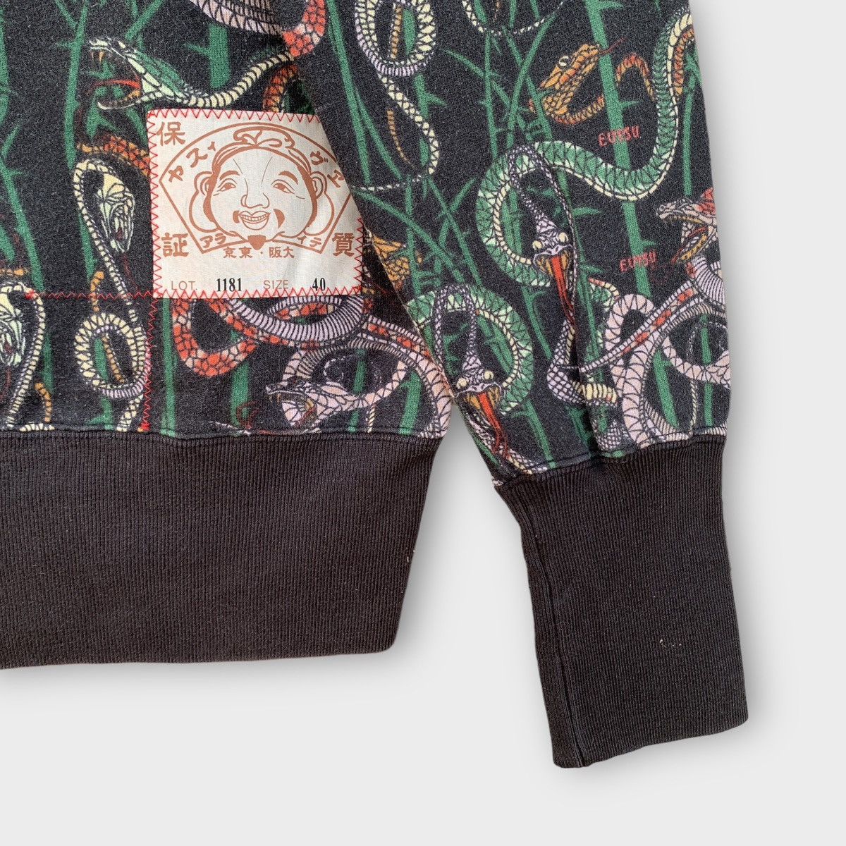 Evisu Evisu Snake Bamboo Patern Double V Crewneck Overprint Size US M / EU 48-50 / 2 - 8 Thumbnail