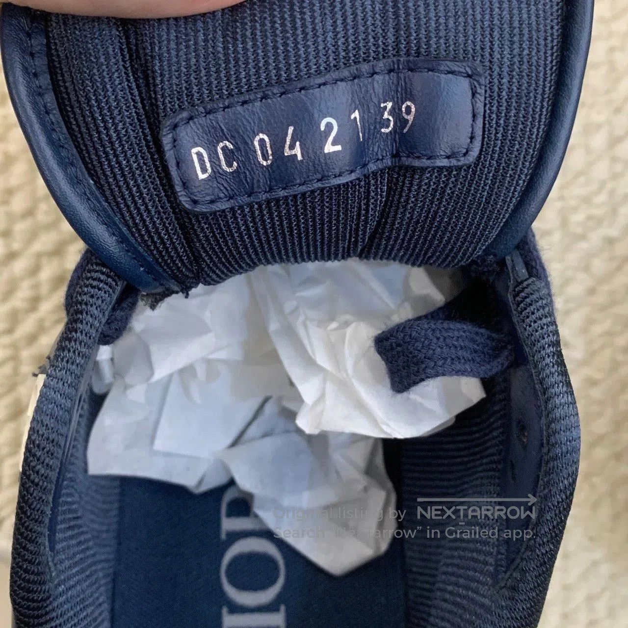 Dior dior b27 low-top sneakers in navy blue. Size US 7.5 / EU 40-41 - 8 Thumbnail
