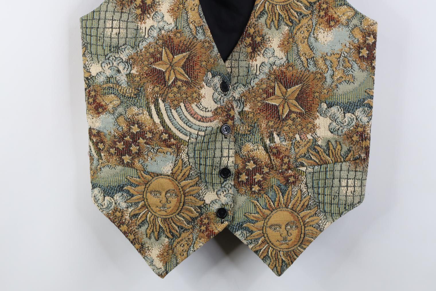 Vintage Vintage 90s Streetwear Sun Star Tie Back Vest Jacket Size S / US 4 / IT 40 - 3 Thumbnail