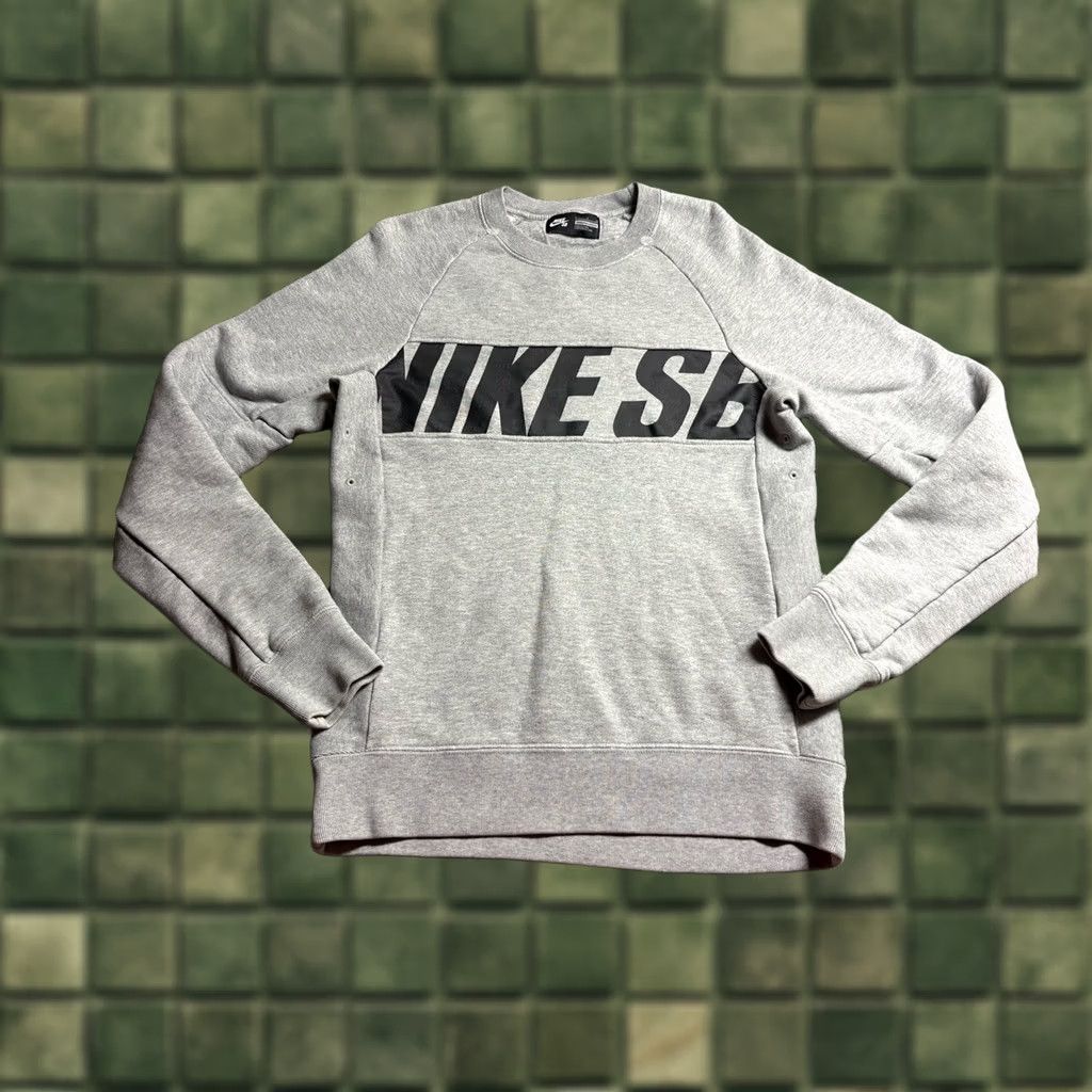 Nike Nike SB Everett Sweatshirt Mens Small Gray Motion Crew Heavyweight Size US S / EU 44-46 / 1 - 1 Thumbnail
