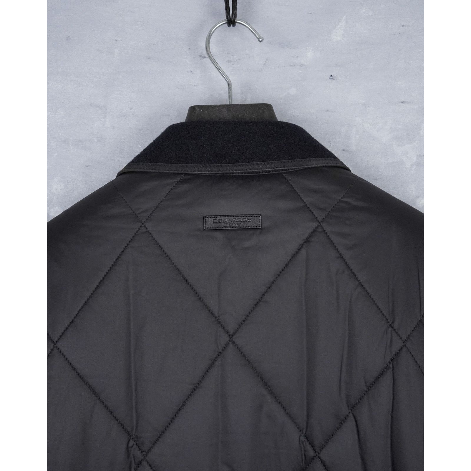 Burberry Burberry brit black quilted lamb leather wool vintage jacket Size US M / EU 48-50 / 2 - 7 Thumbnail