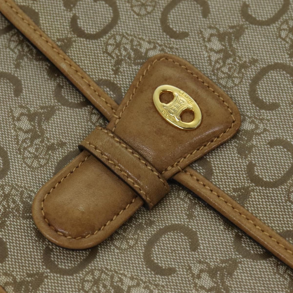 Celine CELINE C Macadam Canvas Shoulder Bag Beige Size ONE SIZE - 10 Thumbnail