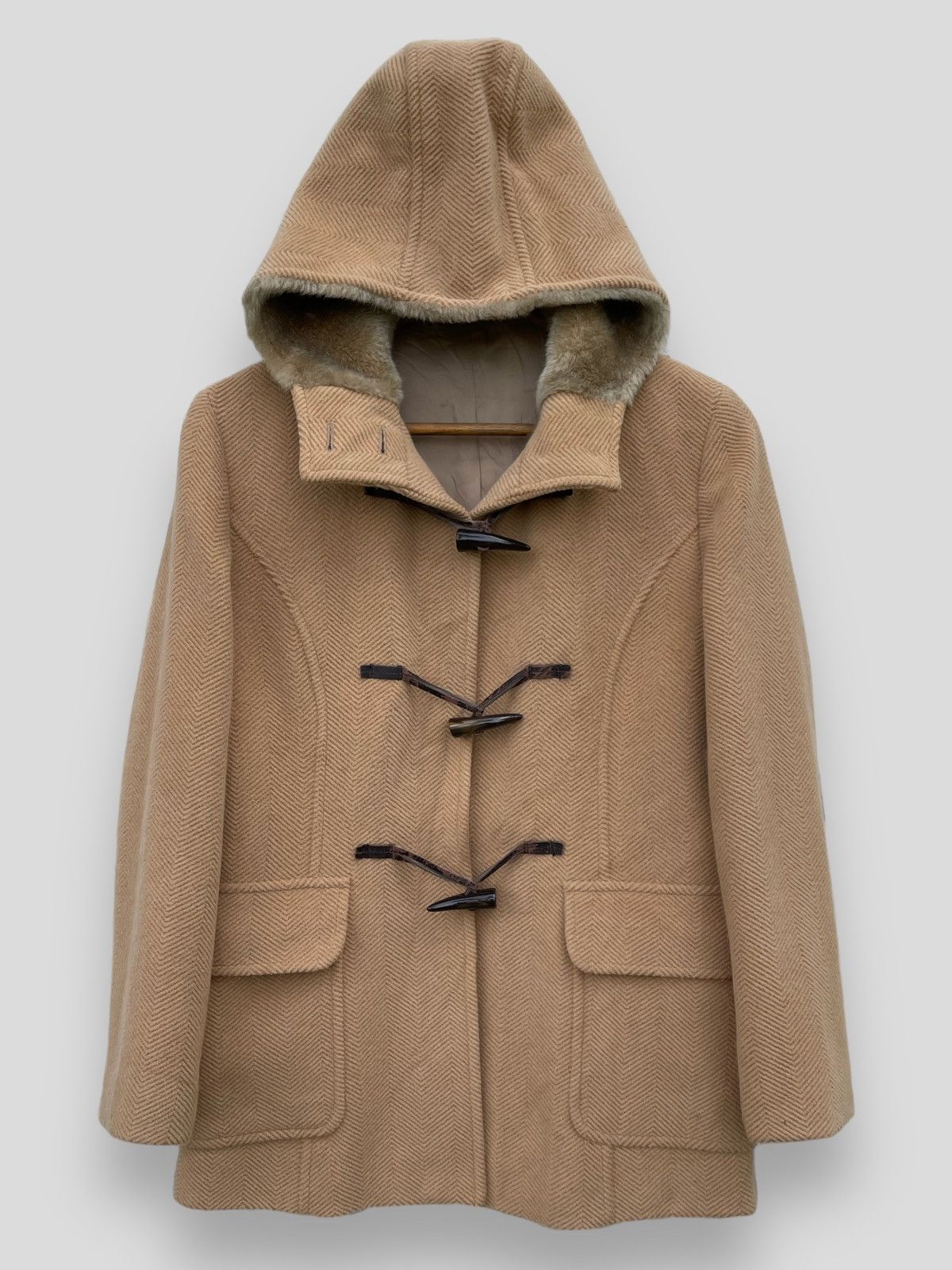Japanese Brand 🔥YOHJI YAMAMOTO INED x ANGORA WOOL DUFFLE HOODIE JACKET Size M / US 6-8 / IT 42-44 - 1 Thumbnail