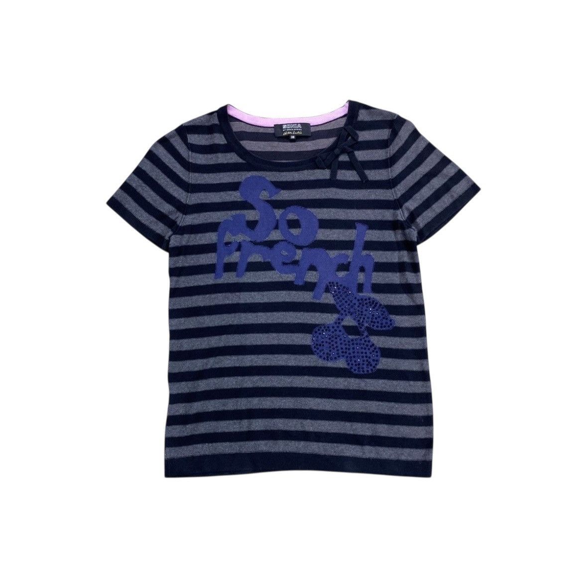 Sonia Rykiel 2000s Vintage Sonia Rykiel Striped short sleeve Size US S / EU 44-46 / 1 - 1 Thumbnail